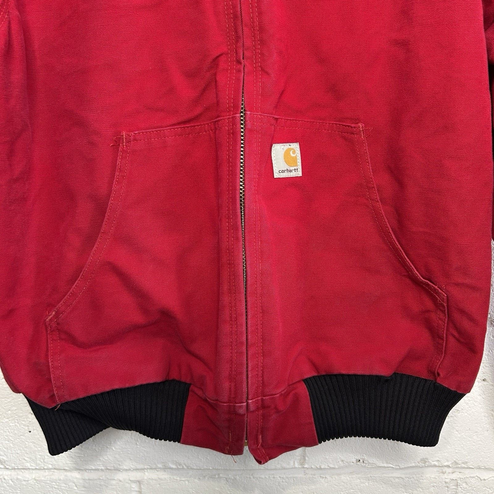 Carhartt Vintage Carhartt Quilted Hooded Active Jacket “Red” J04 RED Size US L / EU 52-54 / 3 - 4 Thumbnail
