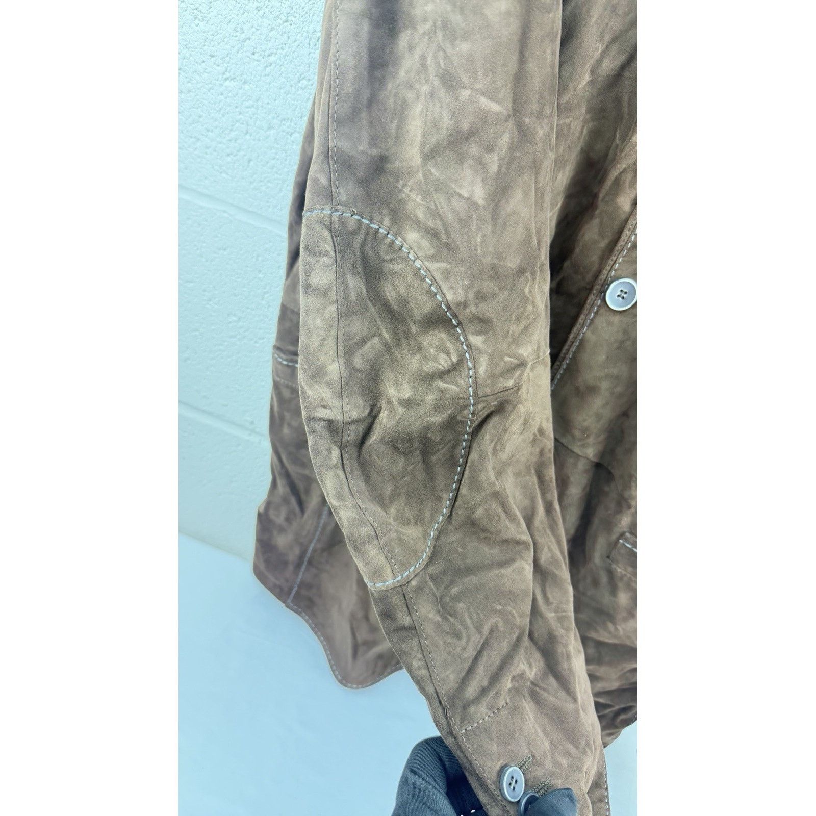Pelle Pelle GIMO’S Menswear Brown Suede Pelle Leather Shirt Jacket XL Size US XL / EU 56 / 4 - 6 Thumbnail