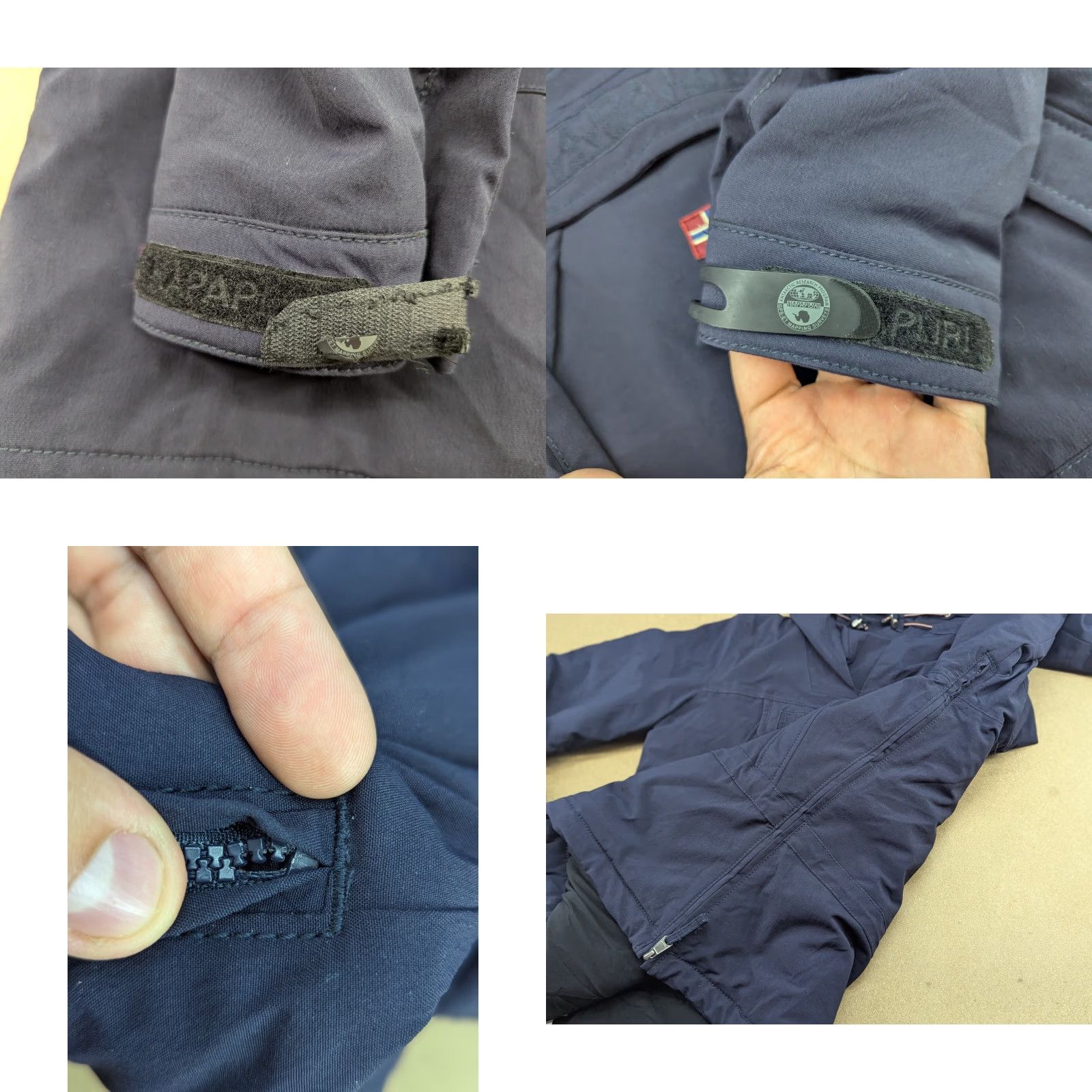 Napapijri Napapijri Skidoo Womens Anorak Jacket M Hooded Thermal Warm Winter Blue Jacket Women Medium Blue Womens) Size M / US 6-8 / IT 42-44 - 8 Thumbnail