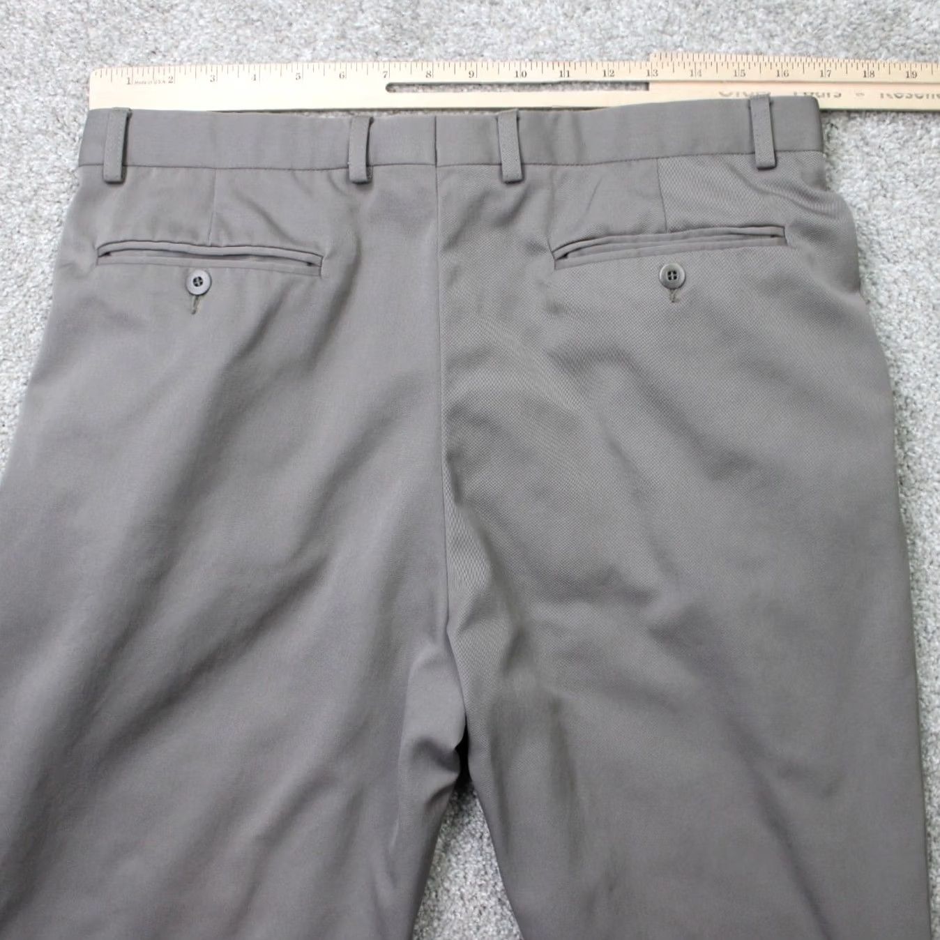 Zanella Zanella Pants Men 36 Beige Wool Pleated Cuffed Straight Leg Regular Dress Pants 36x28 Included Lined Modern 90s Preppy Mens Size US 36 / EU 52 - 7 Thumbnail