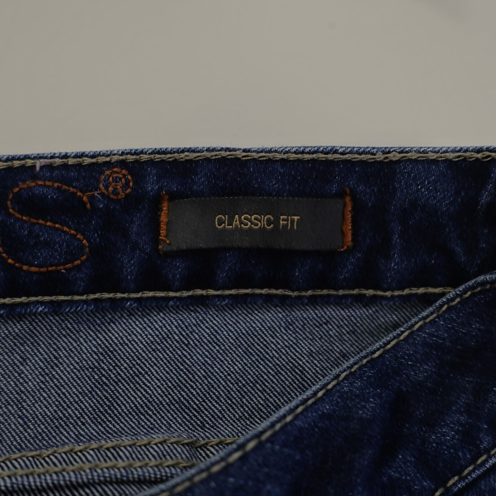 Designer Jag Jeans Classic Fit Dark Blue Denim Jeans Mid Rise 34/23 Size 34" / US 12 / IT 48 - 6 Thumbnail
