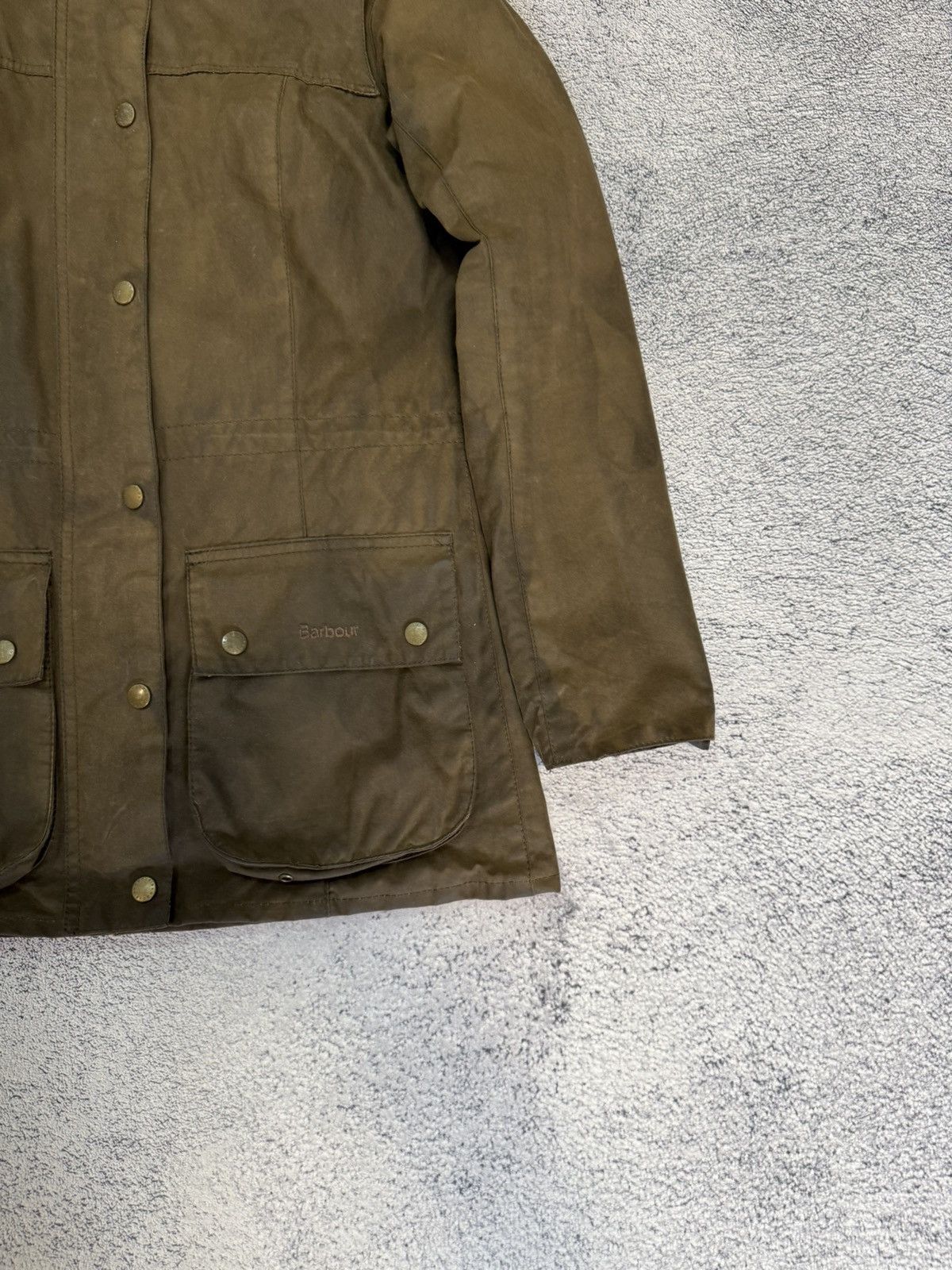 Barbour Barbour Durham Wax Jacket Women UK8 US4 Brown Hooded Vintage Size S / US 4 / IT 40 - 2 Thumbnail