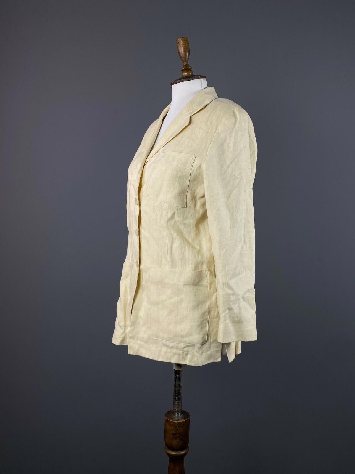Kenzo Ladies Kenzo Jungle Beige Button Down Blazer Jacket Size 38 Size M / US 6-8 / IT 42-44 - 4 Thumbnail