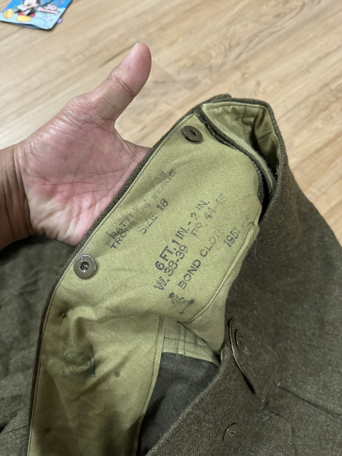 Vintage VINTAGE 1951 BRITISH BATTLE TROUSER WOOL PANTS Size US 38 / EU 54 - 4 Thumbnail