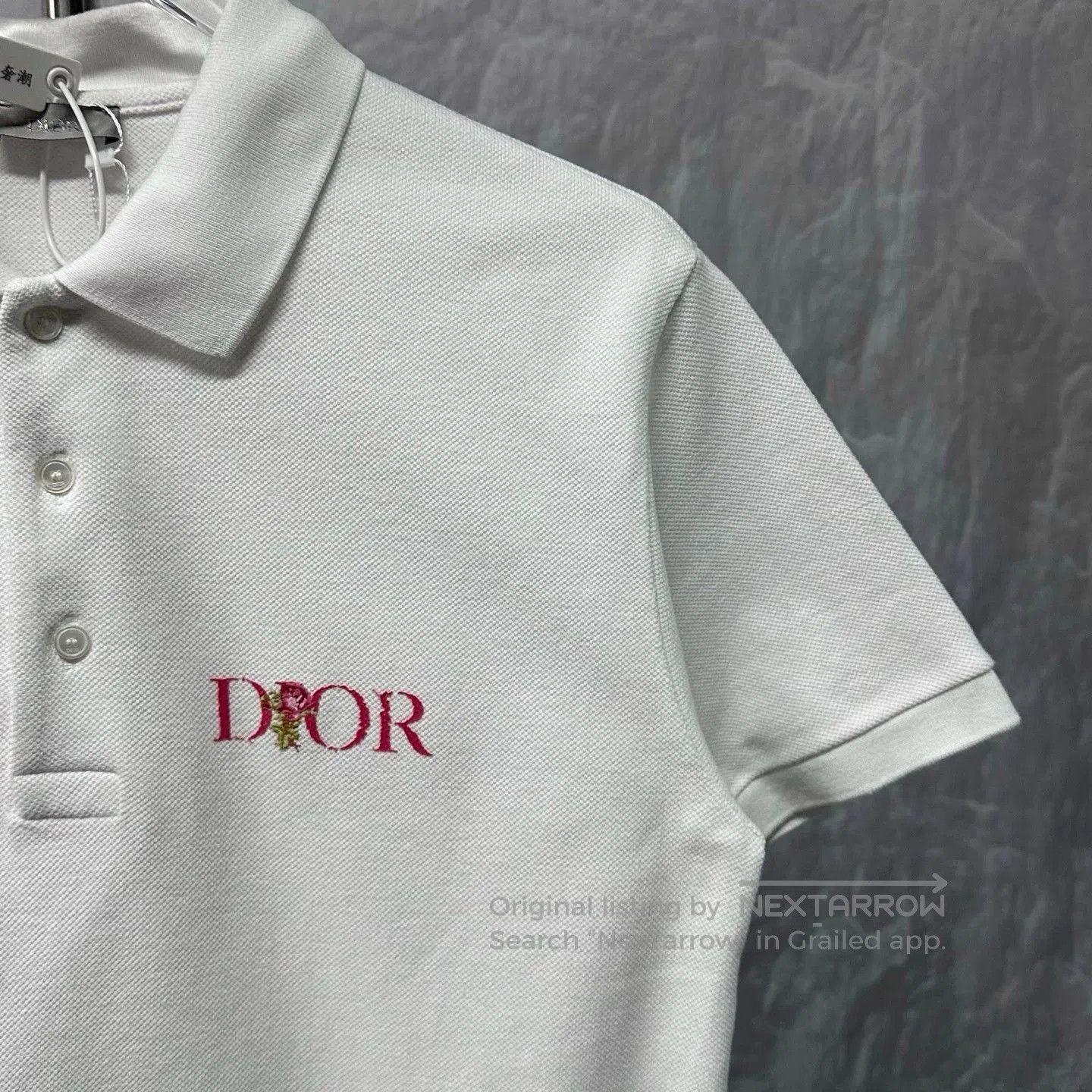 Dior Dior Rose Embroidery Polo Short Sleeve. Size US S / EU 44-46 / 1 - 3 Thumbnail