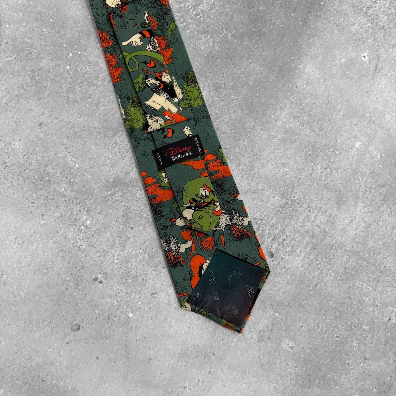 Disney Vintage 90s The Disney The Rack DuckTales Silk Tie Green Size ONE SIZE - 4 Thumbnail
