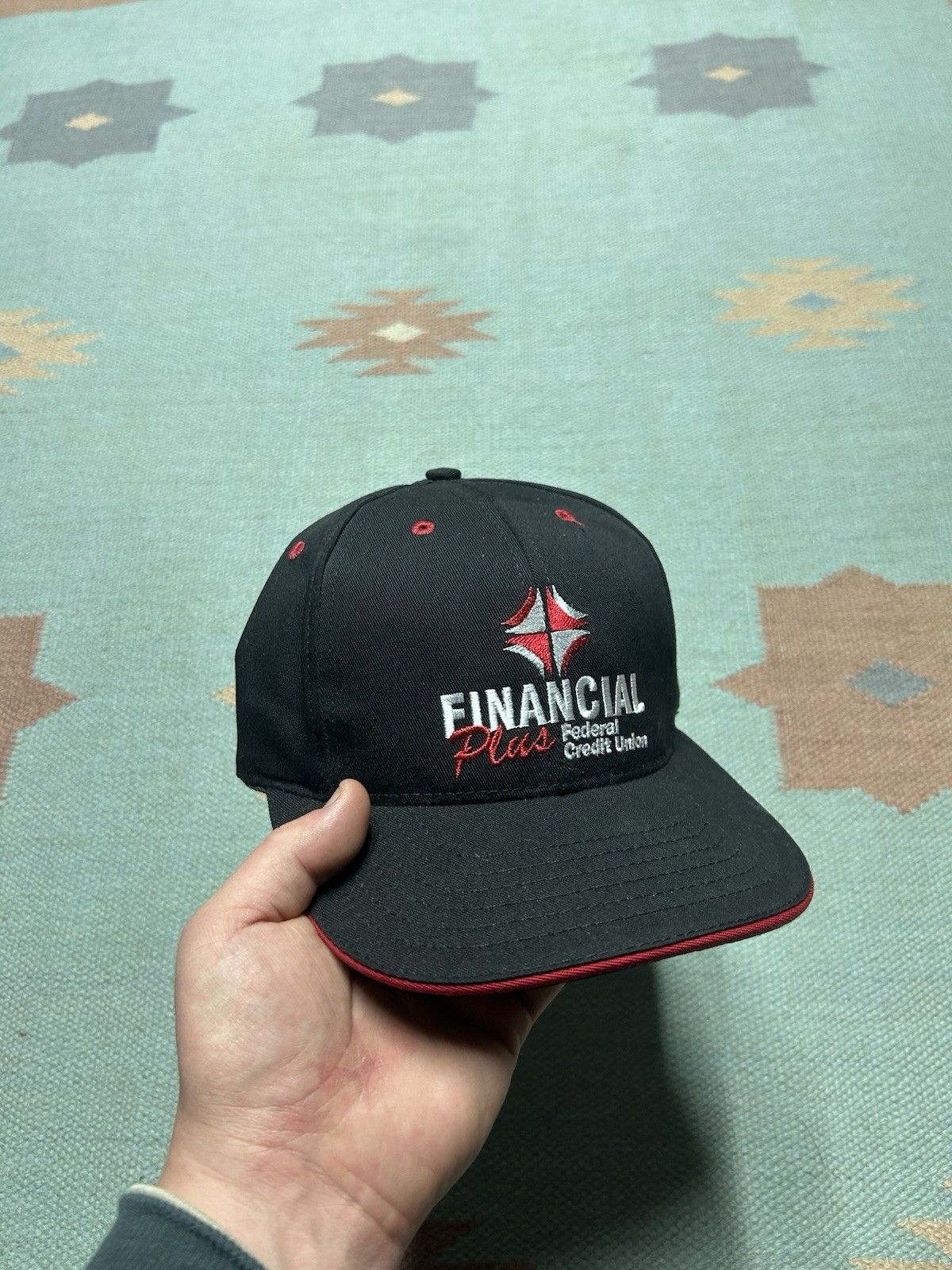 Vintage Vtg strapback hat financial plus federal credit union bank Size ONE SIZE - 1 Thumbnail