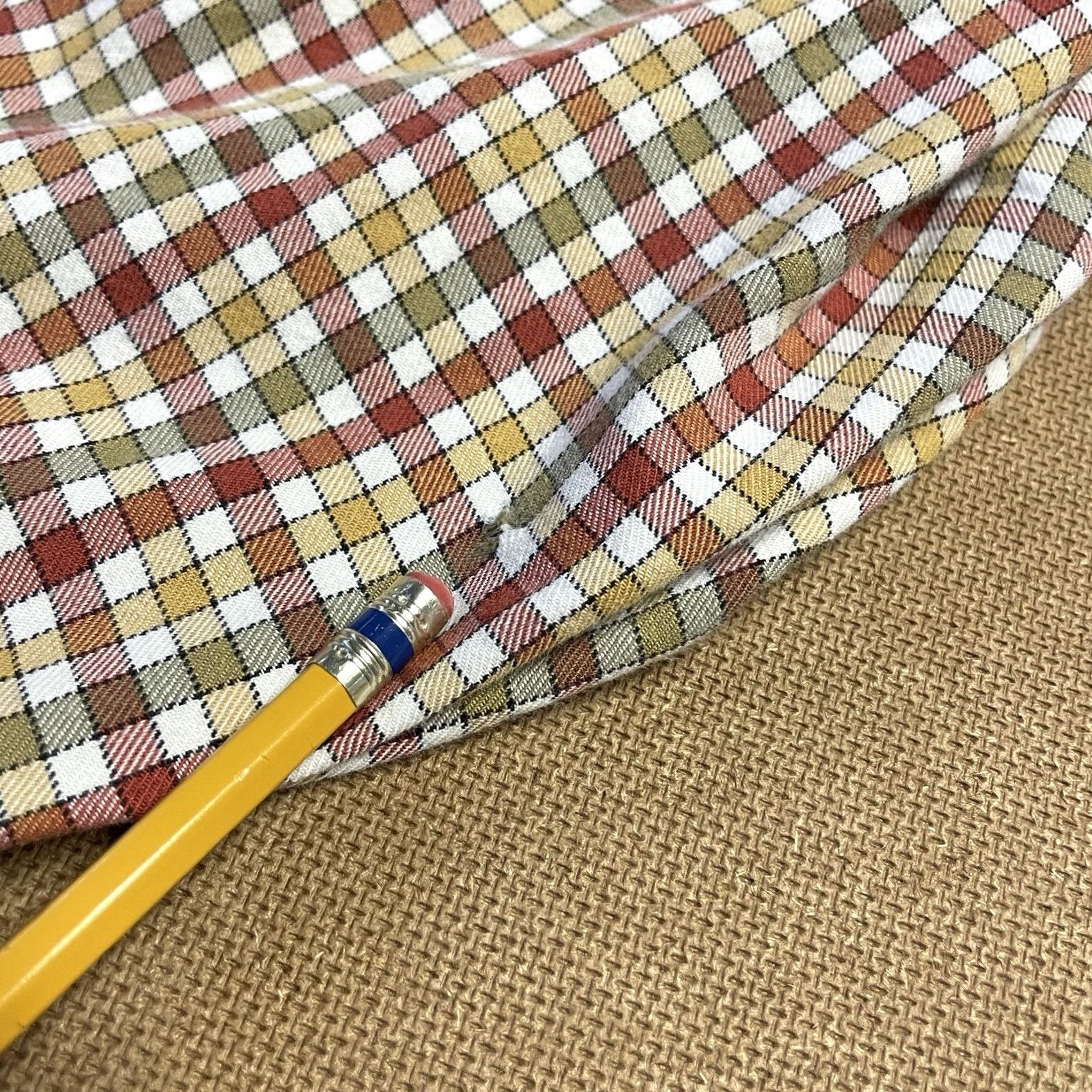 Vintage Patrick James Plaid Button Down Adult Large Beige Gingham Pocket Longsleeve Mens Shirt Beige 90s Retro USA Mens Size US L / EU 52-54 / 3 - 2 Thumbnail