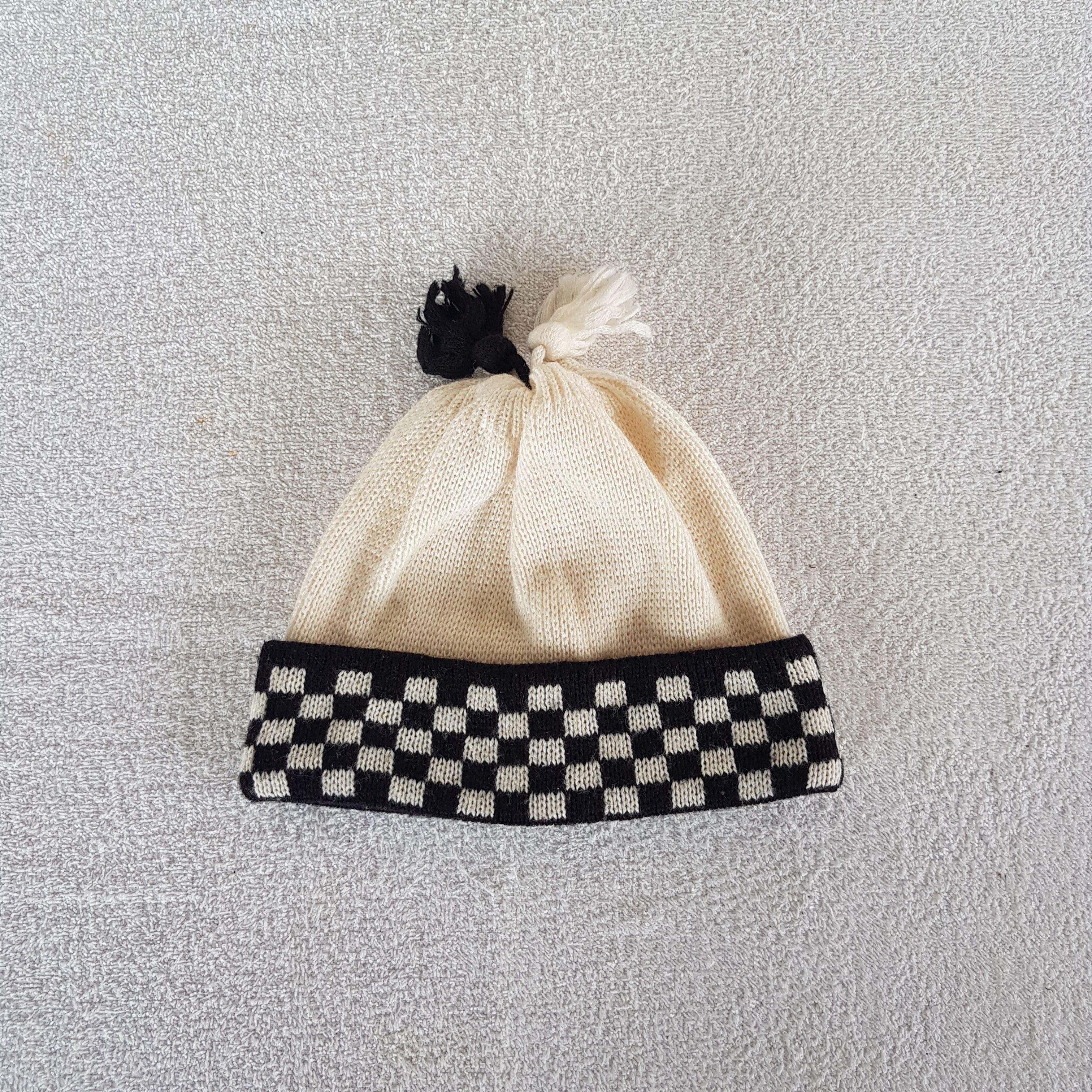 Other Vintage Unknown Check Board Beanie Japanese Snow Caps Hats Size ONE SIZE - 5 Thumbnail