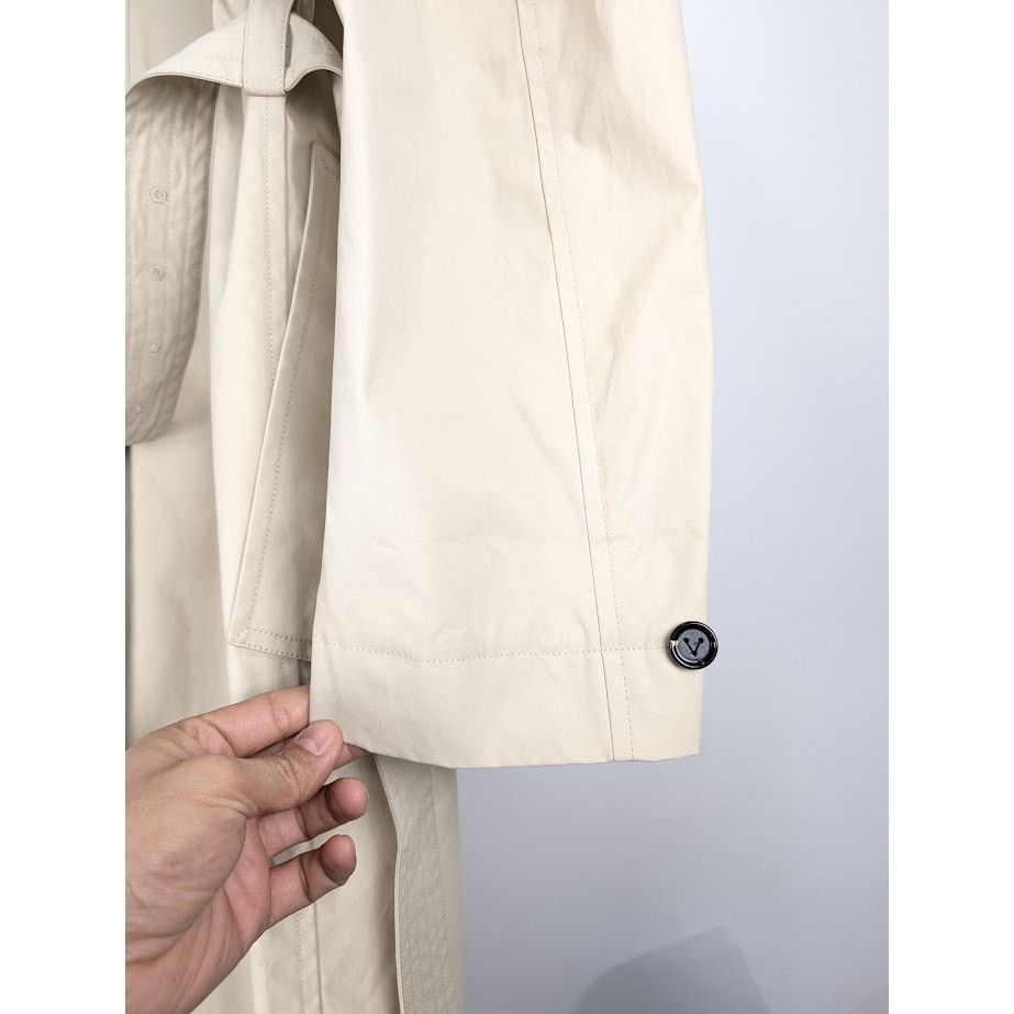 Bottega Veneta o1rshd1 Cotton Double Sided Trench Coated in Birch Size US L / EU 52-54 / 3 - 16 Thumbnail