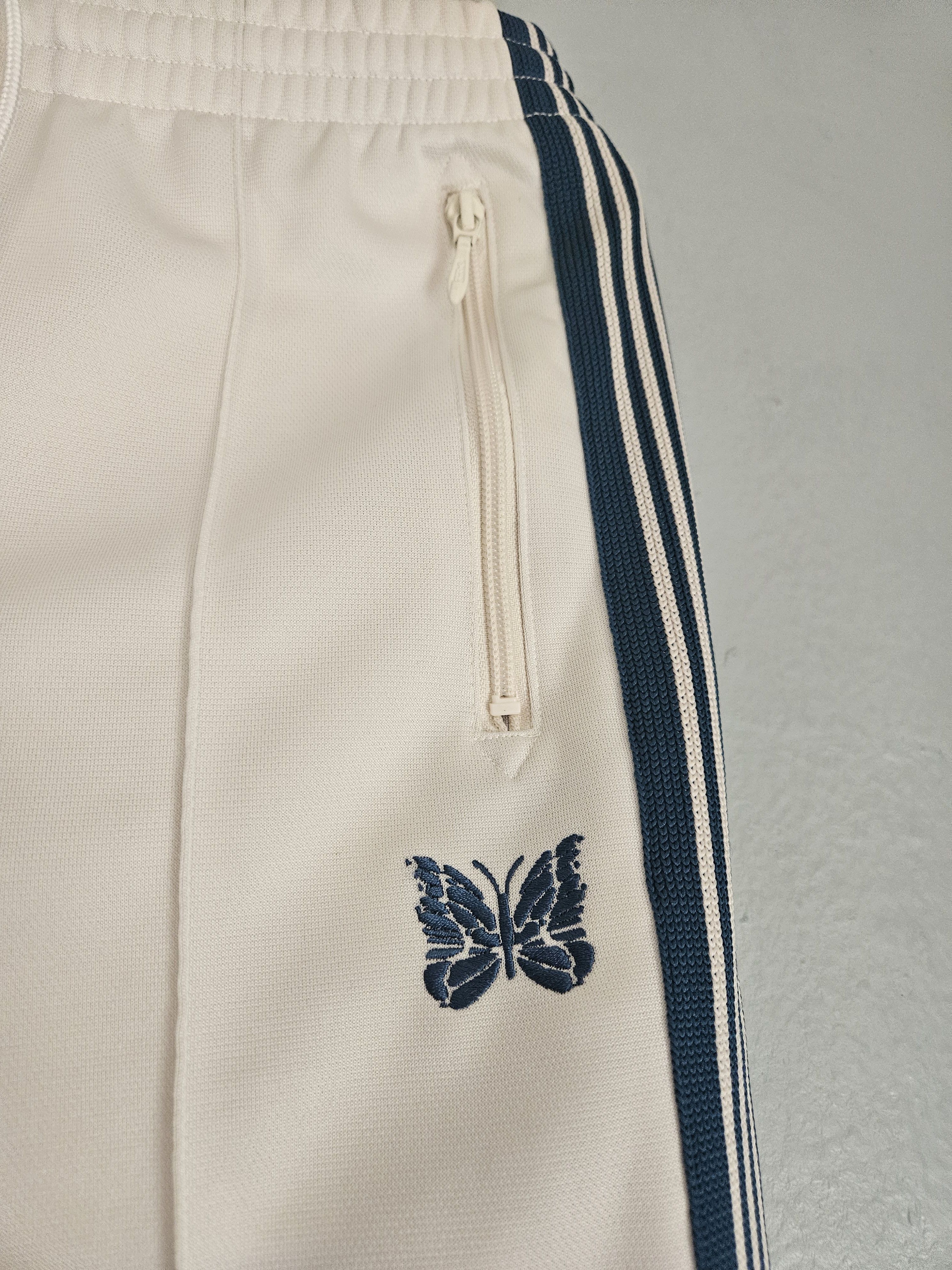 Needles Poly Smooth White Sea Blue Track Pants Size US 30 / EU 46 - 3 Thumbnail