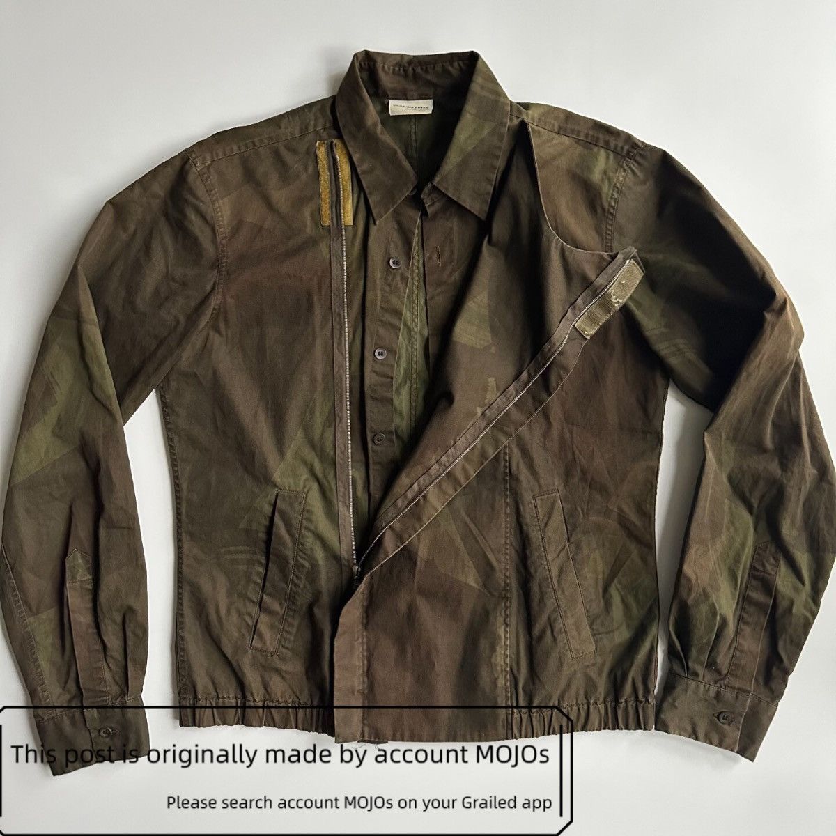 Dries Van Noten Sz 46 Dries Van Noten Napoleon Camo Jacket mojos7766 Size US S / EU 44-46 / 1 - 2 Thumbnail