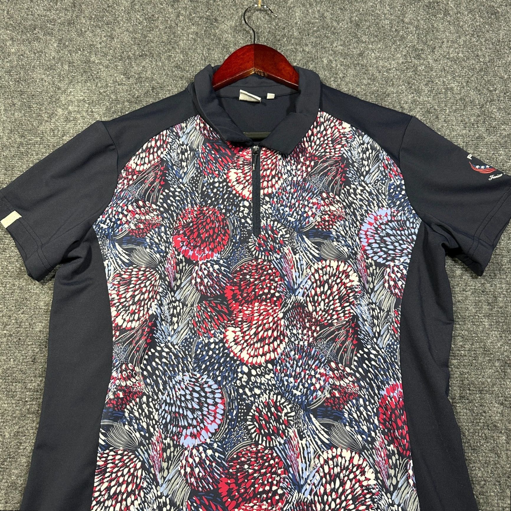 Vintage Ping Top Polo Shirt Women 12 Zip Neck Golf Logo Solheim Cup 2019 Size XL / US 12-14 / IT 48-50 - 3 Thumbnail
