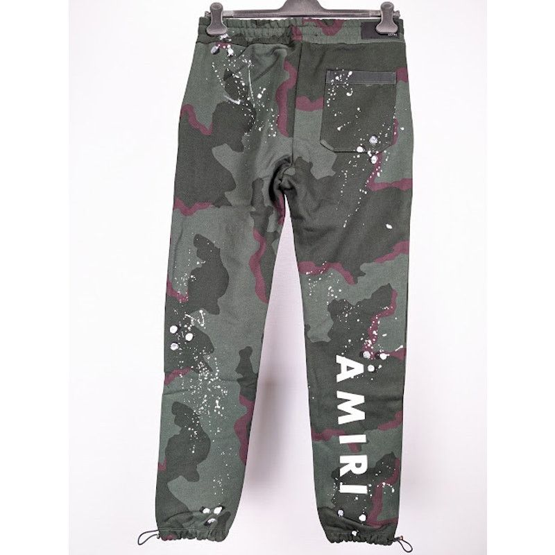 Amiri o1rshd1 Army Logo Sweatpant in Camo Size US 32 / EU 48 - 11 Thumbnail