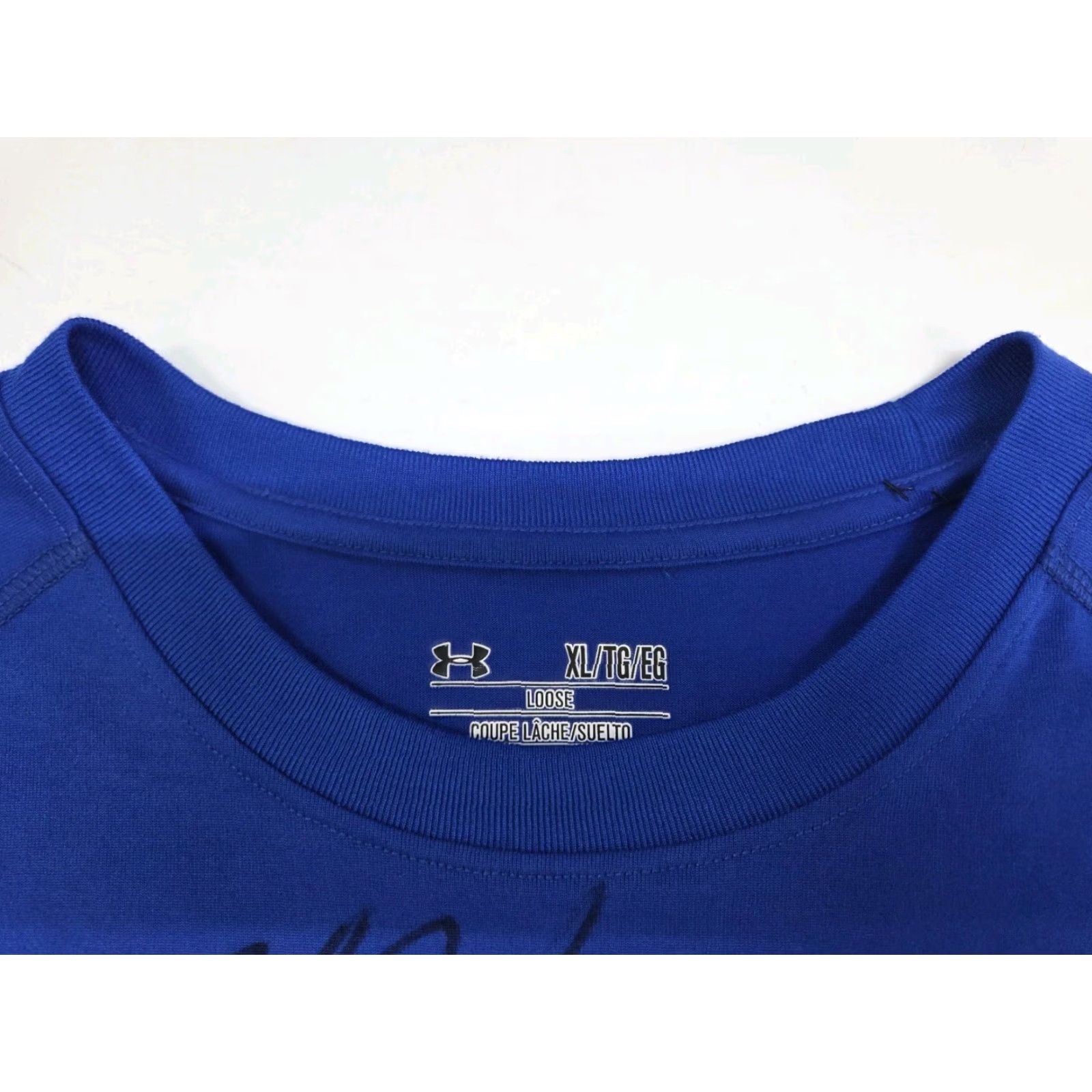 Under Armour NWT Under Armour HeatGear KC Royals Spring Training T Shirt XL Mens Blue/White Signed Logo Crew Neck Short Sleeve Sports All Seasons Moisture Wicking Size US XL / EU 56 / 4 - 3 Thumbnail