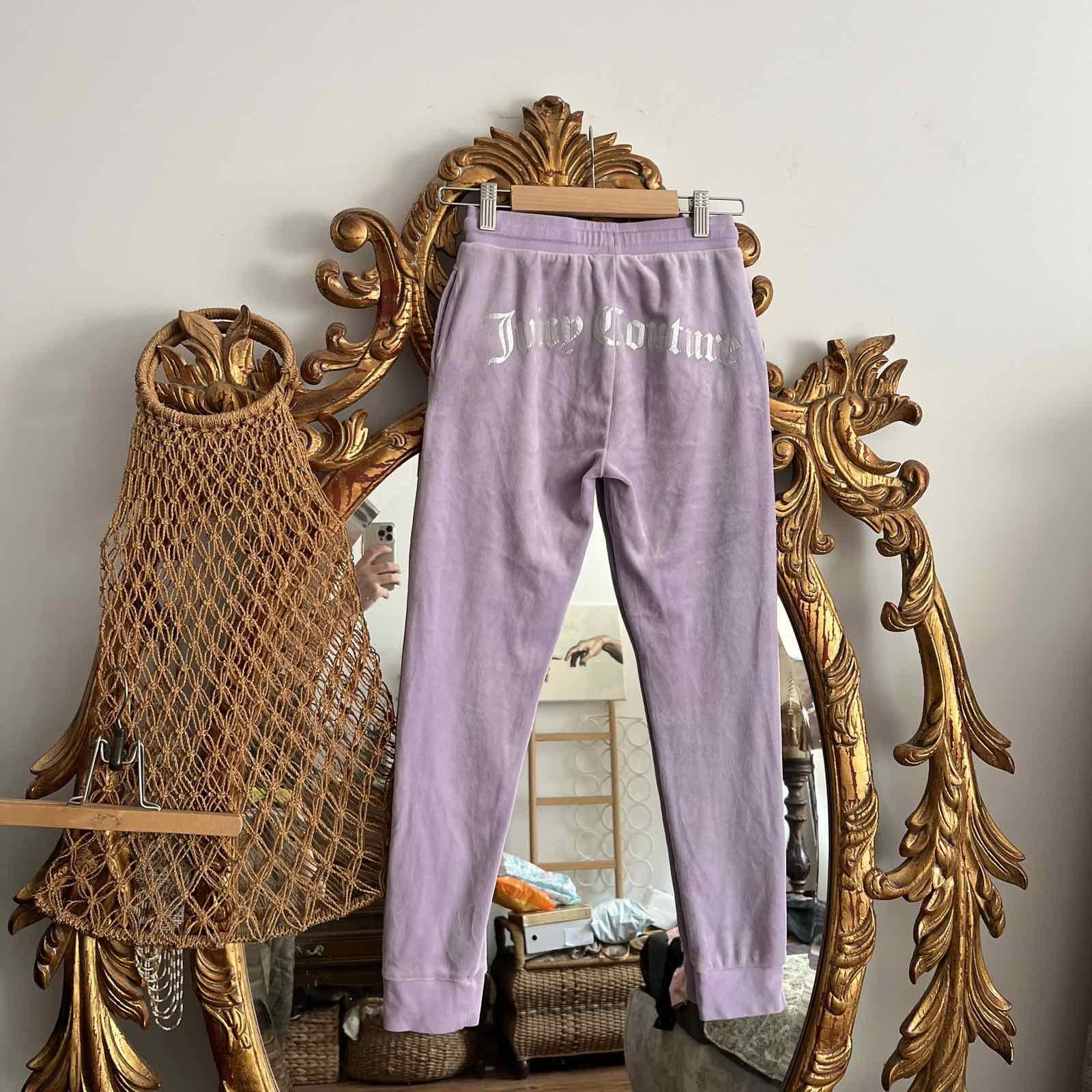 Juicy Couture × Vintage VINTAGE JUICY COUTURE VELOUR PANTS Sz XS-S Size 30" / US 8 / IT 44 - 1 Thumbnail