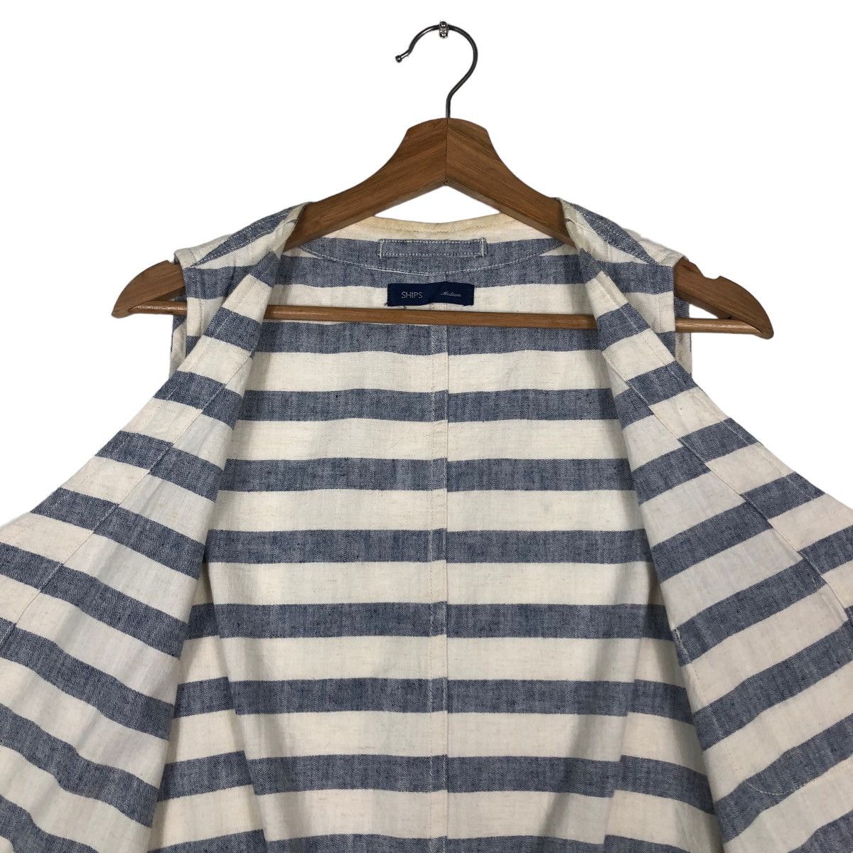 Issey Miyake 🔥Striped Design Tank Top Sleeveless Hoodie Jacket Ships Size US M / EU 48-50 / 2 - 14 Thumbnail
