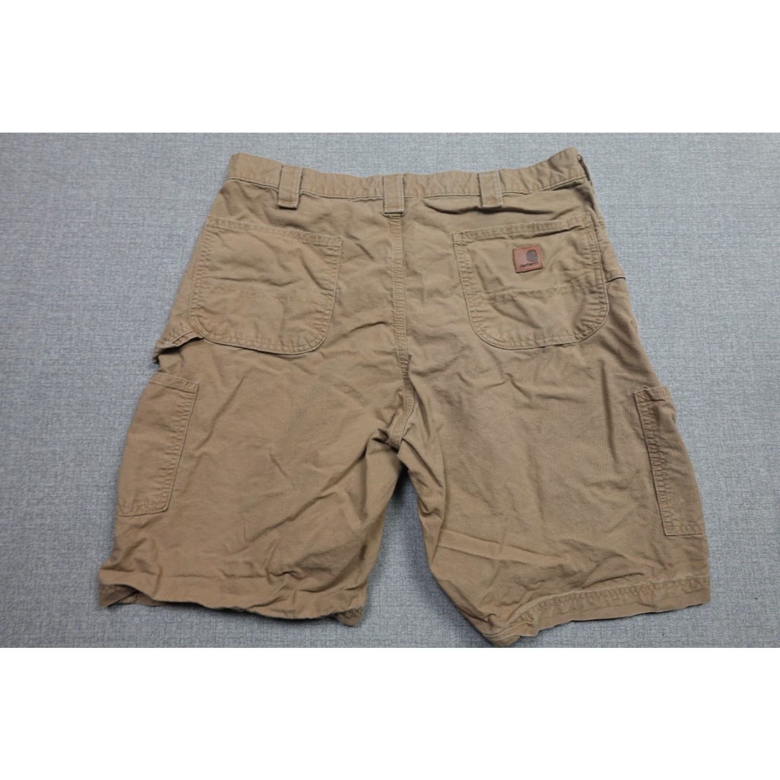 Carhartt Carhartt Mens 38 Beige Hammer Loop Cotton Work B147-DKH Short Cargo Shorts Chino Relaxed Straight Front 100% Cotton Vintage No Size US 38 / EU 54 - 4 Thumbnail