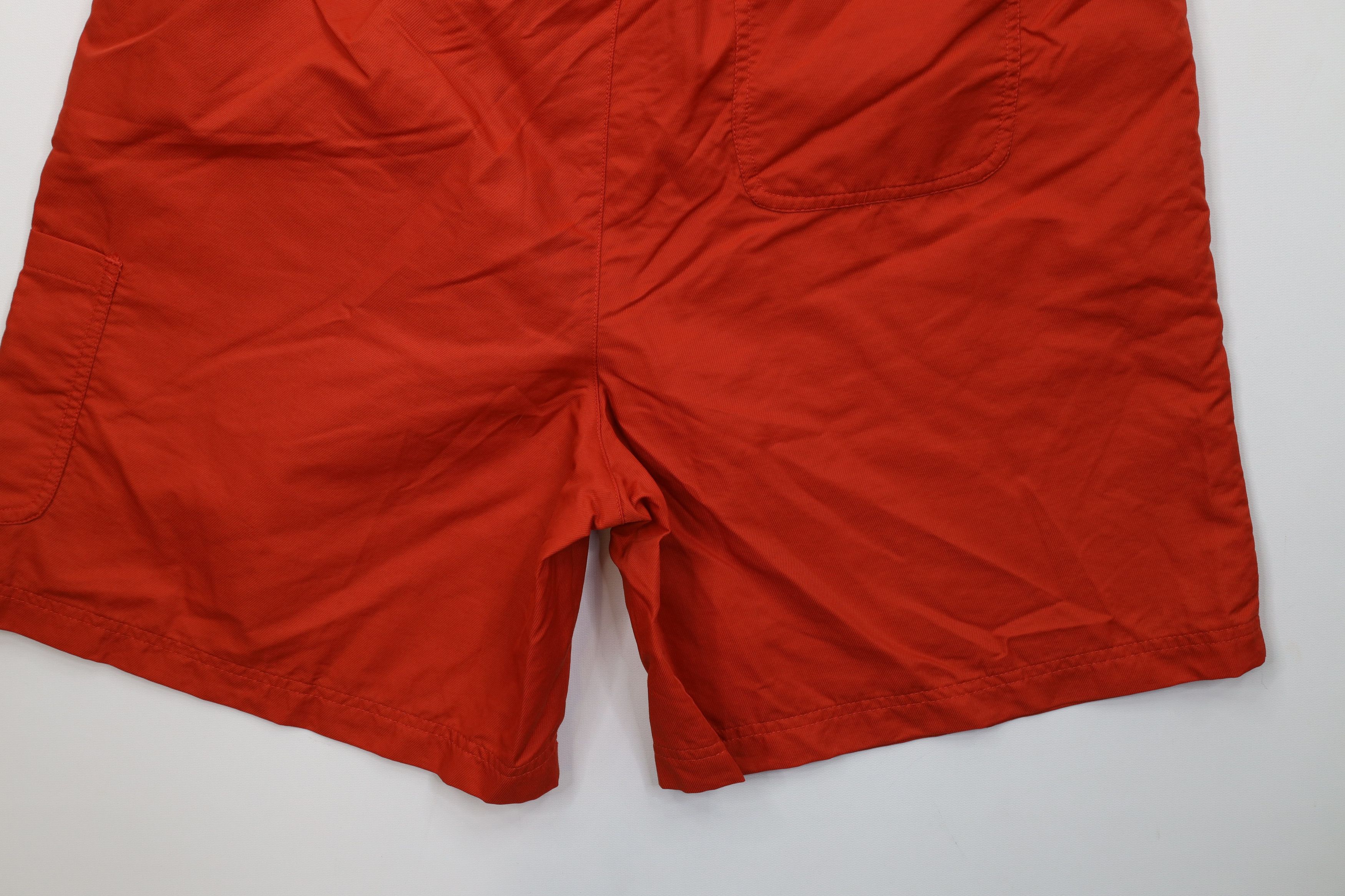 Adidas Vintage 90s Adidas Soccer Shorts Orange Striped Nylon Size US 34 / EU 50 - 12 Thumbnail