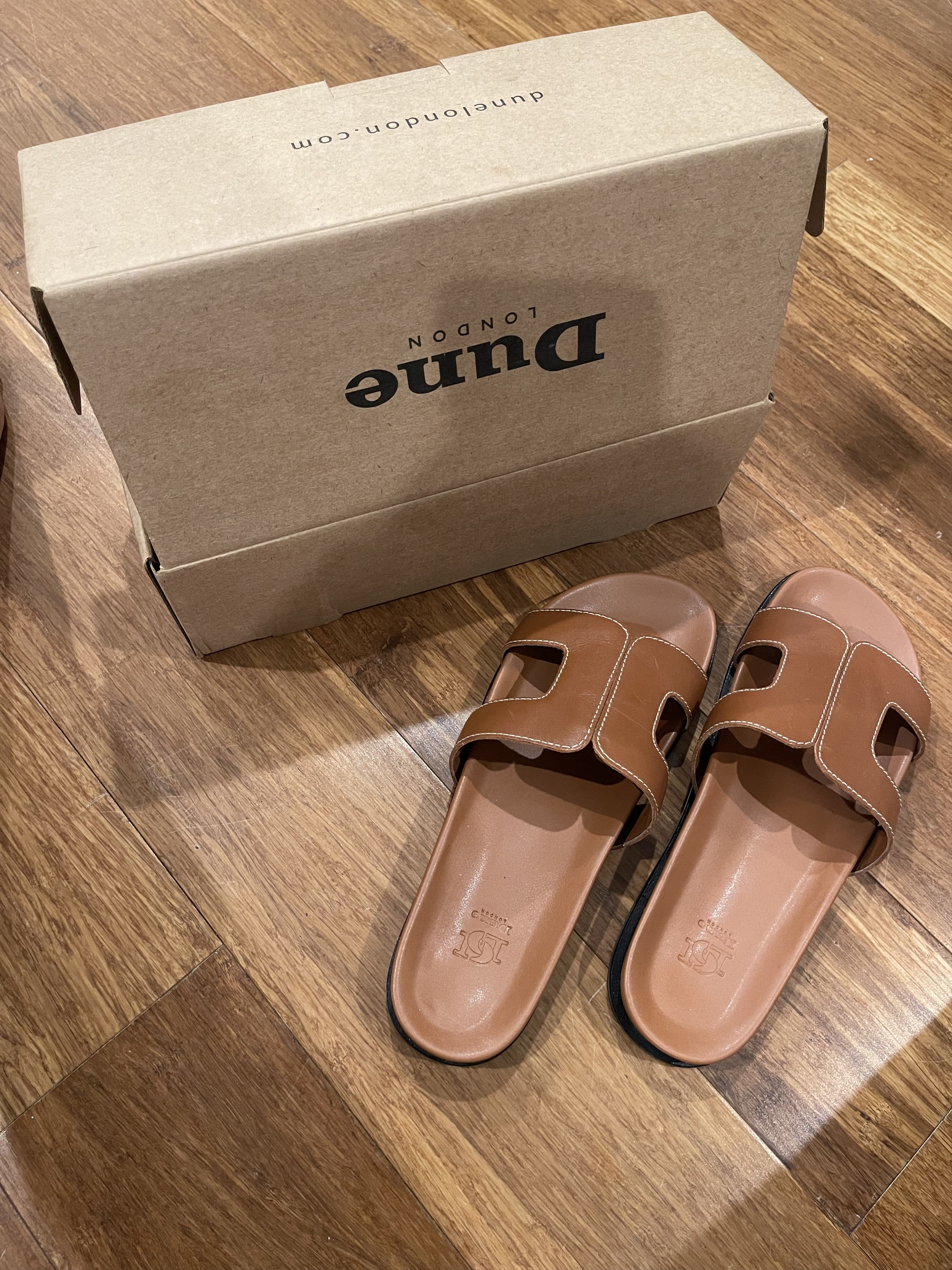 Dune London Loupa comfort-footbed leather sandals Size US 9 / IT 39 - 1 Thumbnail