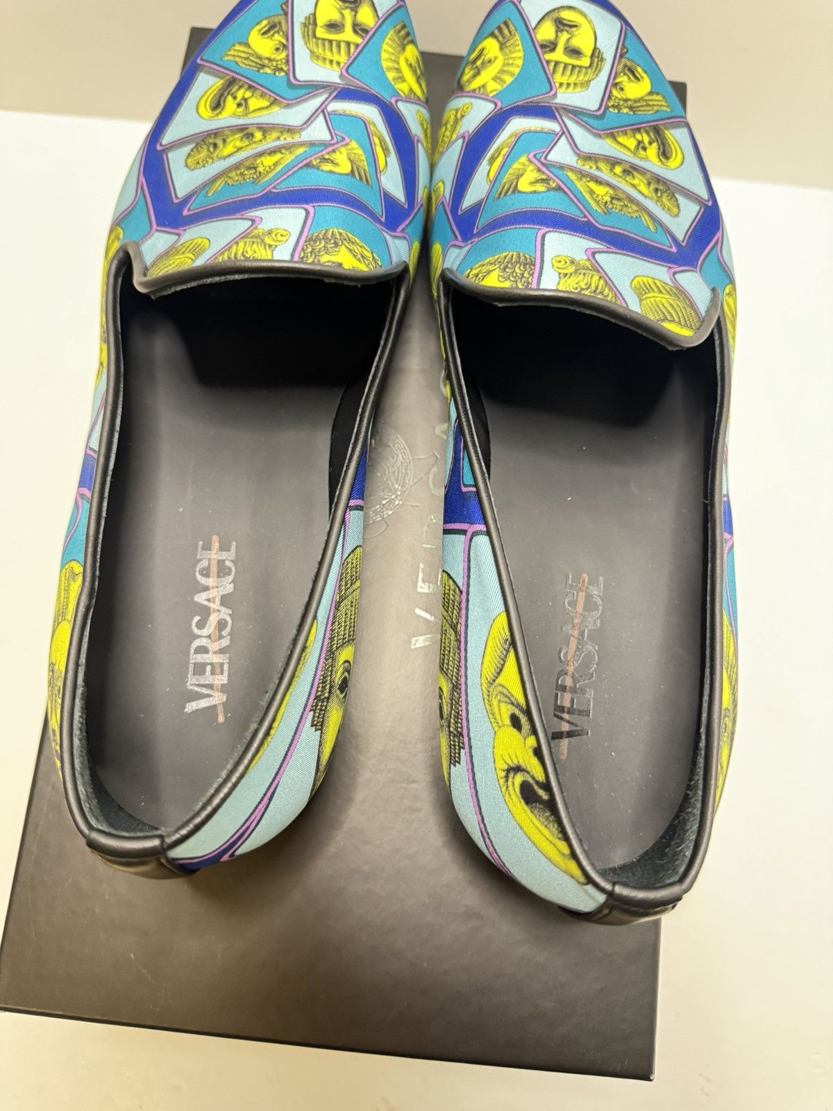 Versace Versace Men’s Mask Printed Slippers Sz EU 44 / US 11 New Size US 11 / EU 44 - 5 Thumbnail