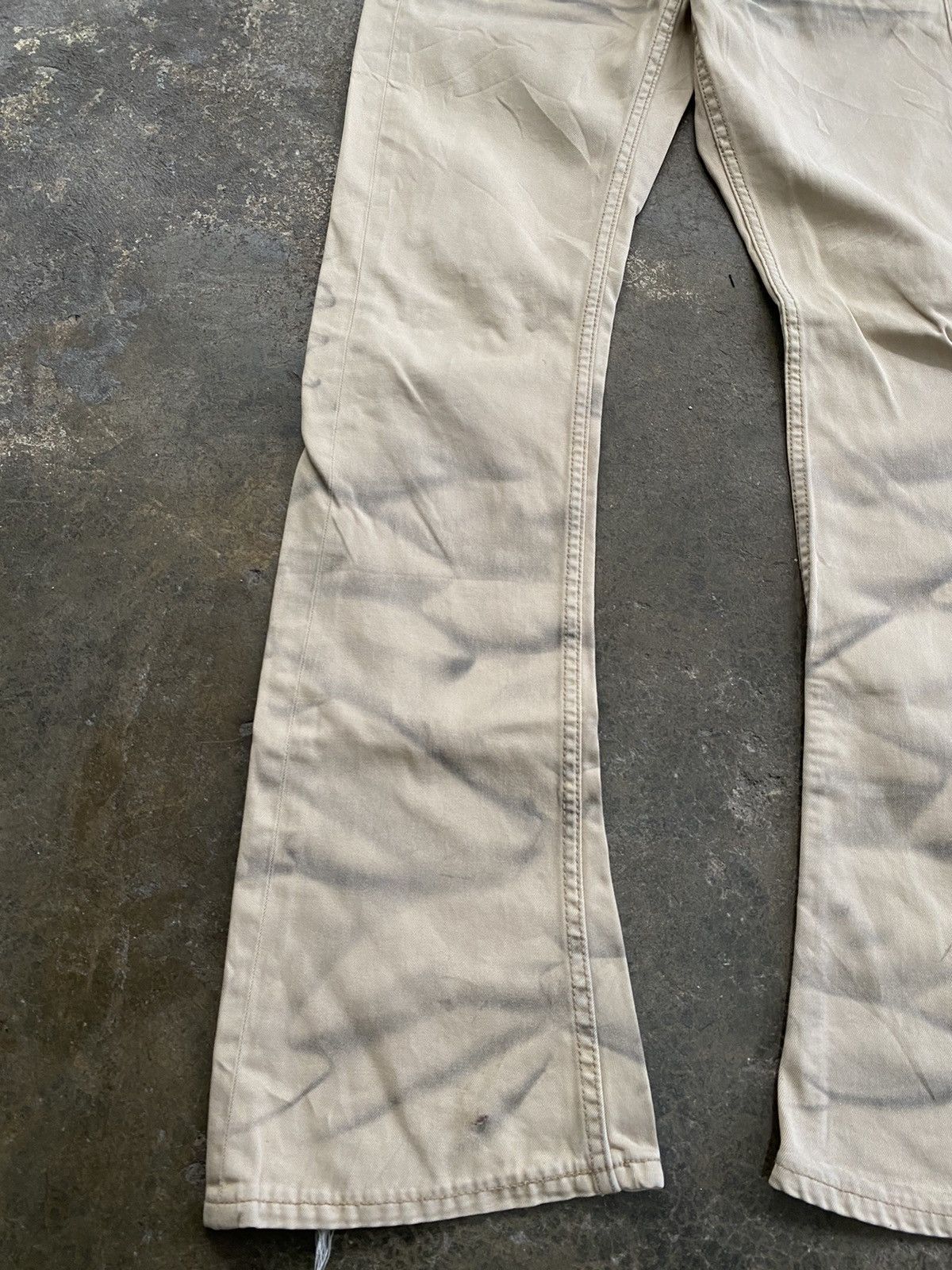 JACKROSE Jackrose Slim Flare Beige Denim Size US 29 - 3 Thumbnail