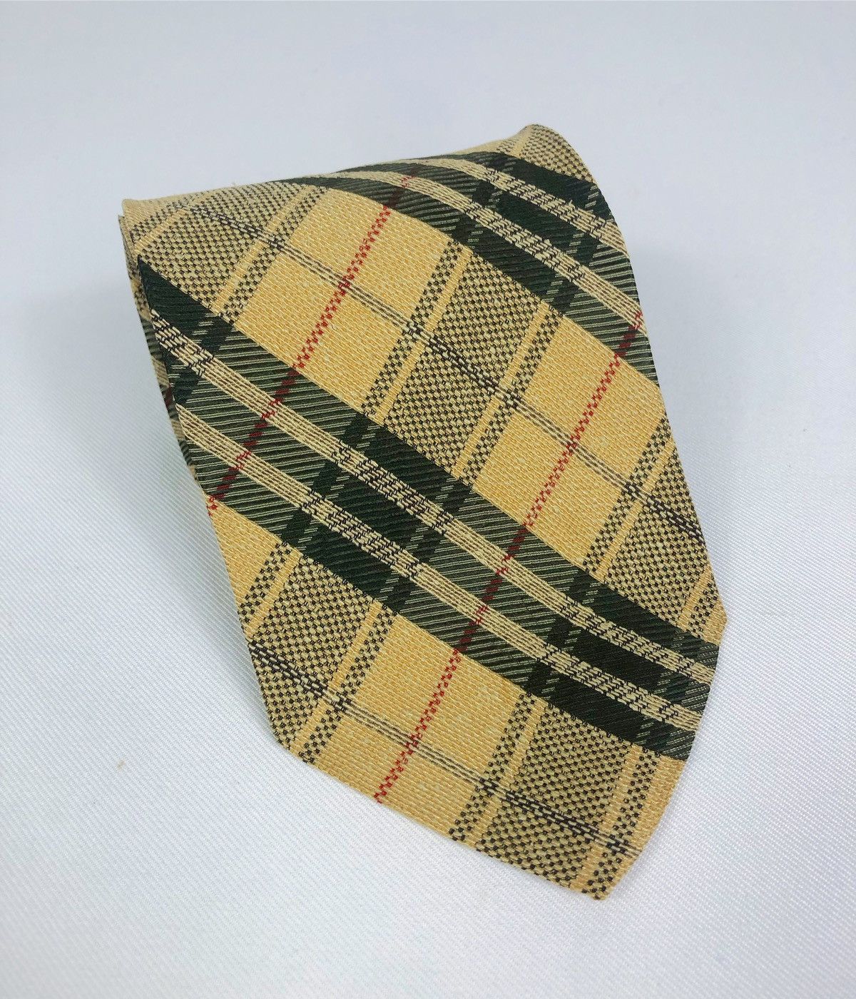 Rare Vintage Yves Saint Laurent YSL Checkered Silk Tie