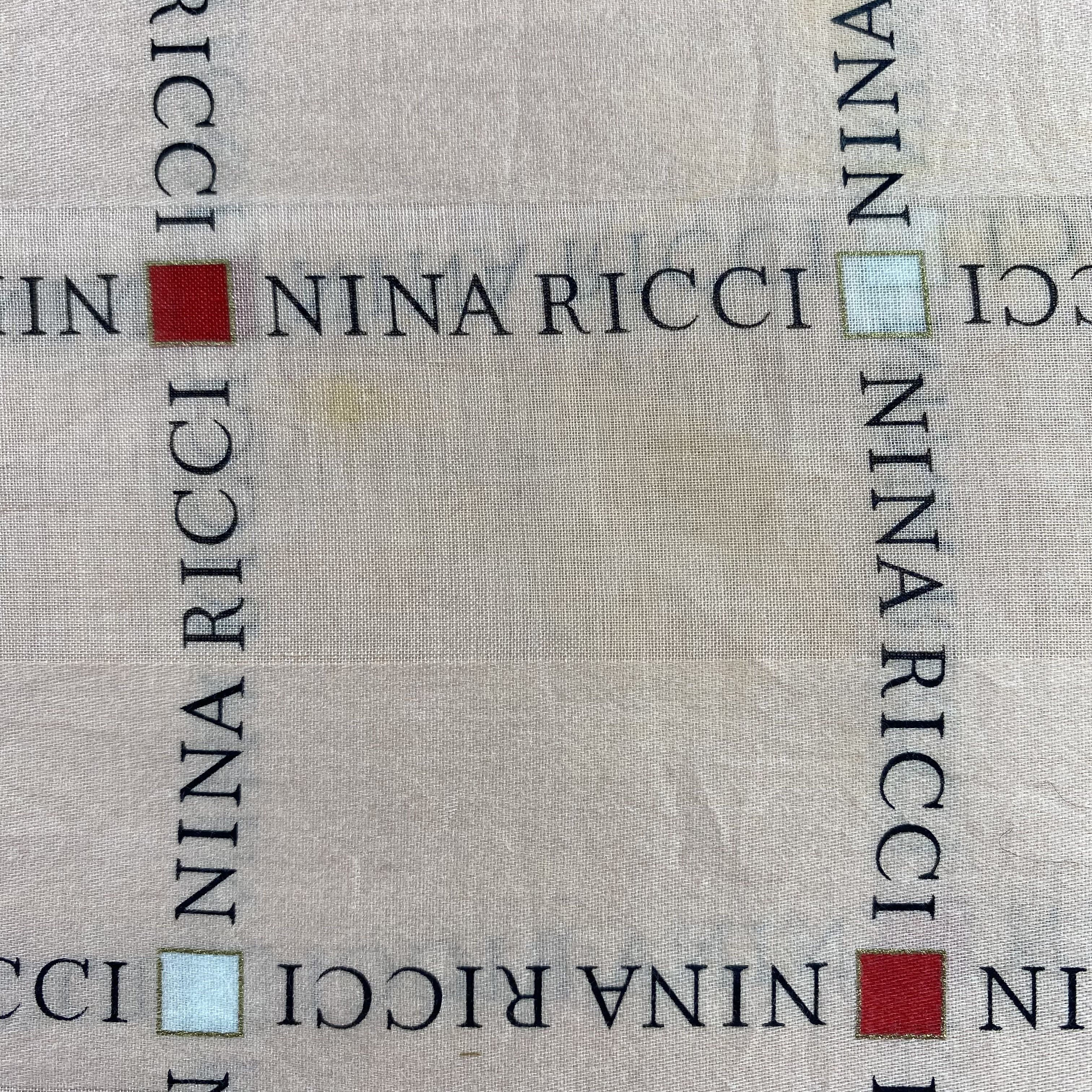 Nina Ricci × Vintage Nina Ricci Handkerchief / Neckerchief / Bandana-P1035 Size ONE SIZE - 5 Thumbnail