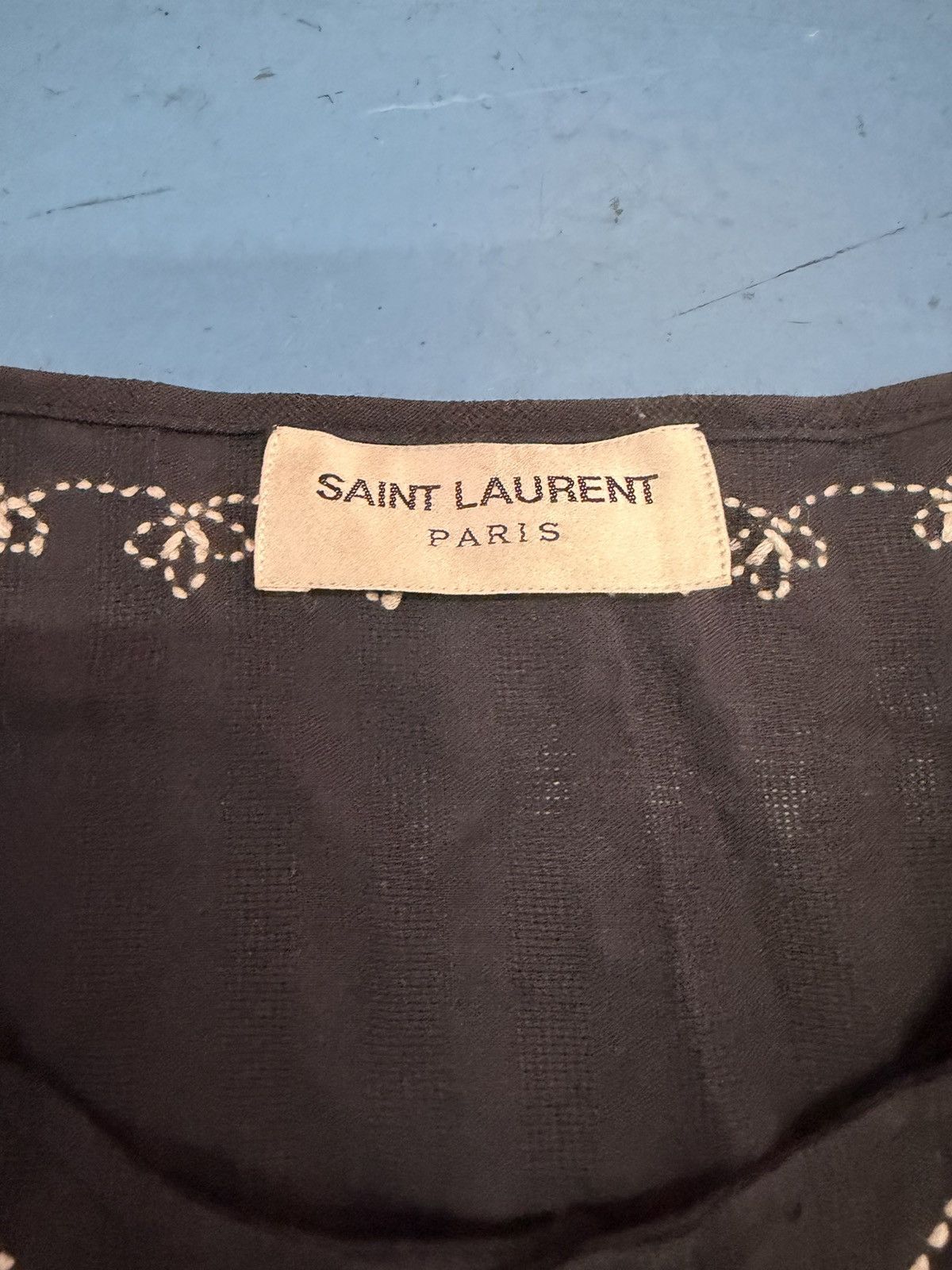 Saint Laurent Paris SAINT LAURENT SS15 EMBROIDERED TUNIC Size US S / EU 44-46 / 1 - 4 Thumbnail