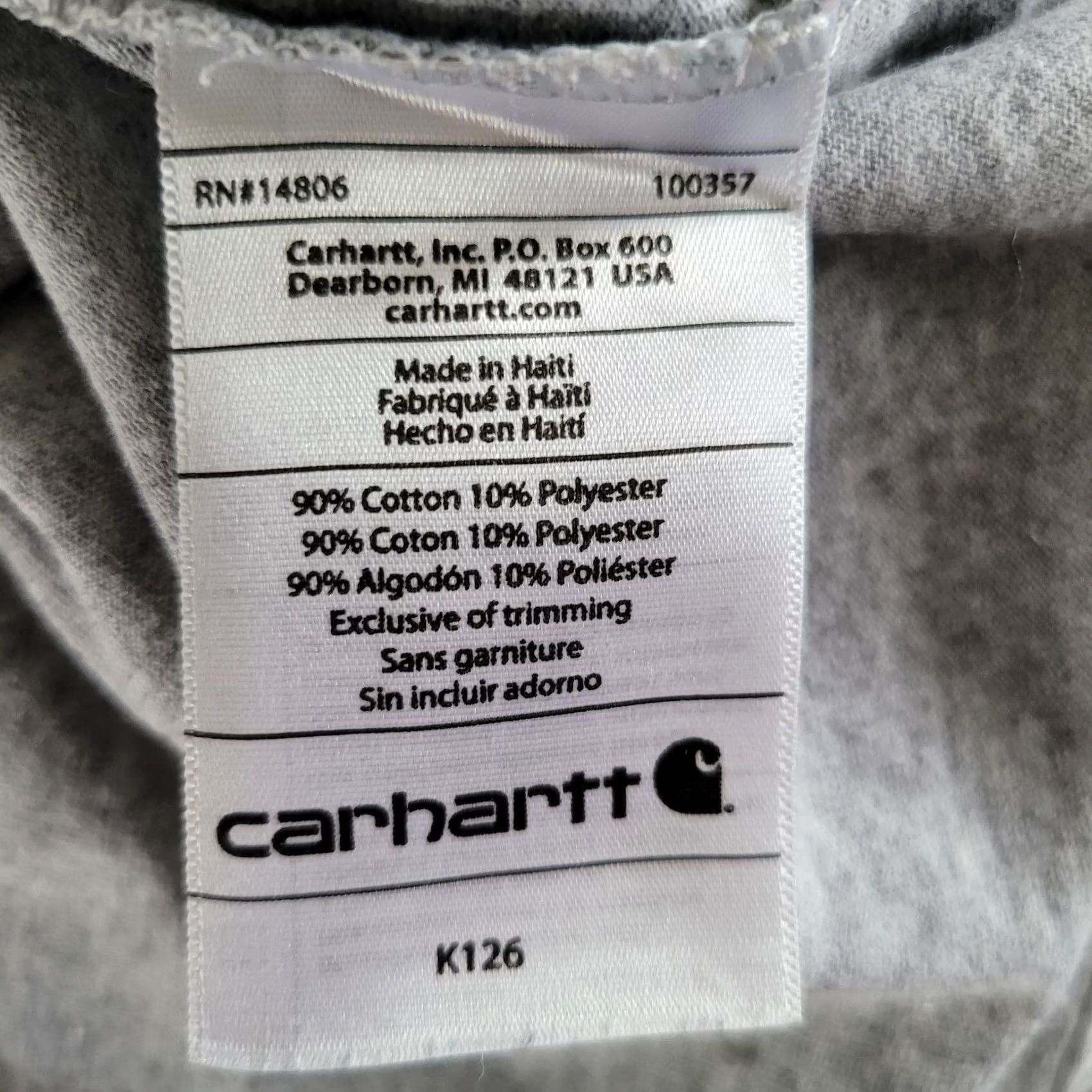 Carhartt VINTAGE Carhartt Shirt Grey Long Sleeve S Original Fit Mens Shirt Size US S / EU 44-46 / 1 - 5 Thumbnail