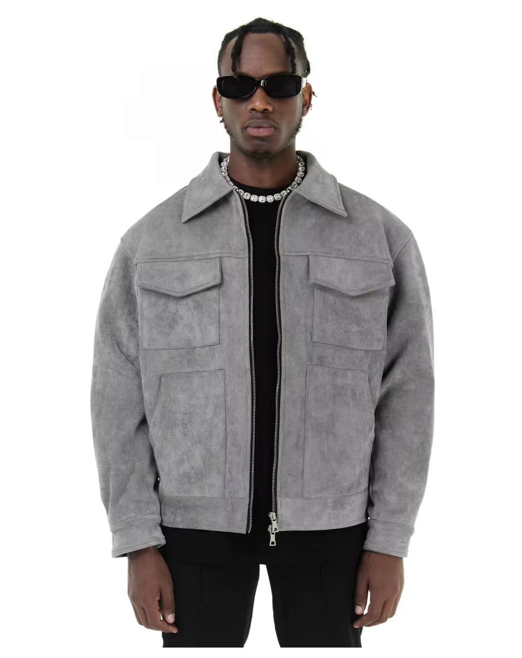 Japanese Brand × Vintage high quality suede jacket with zipper Size US XL / EU 56 / 4 - 1 Thumbnail