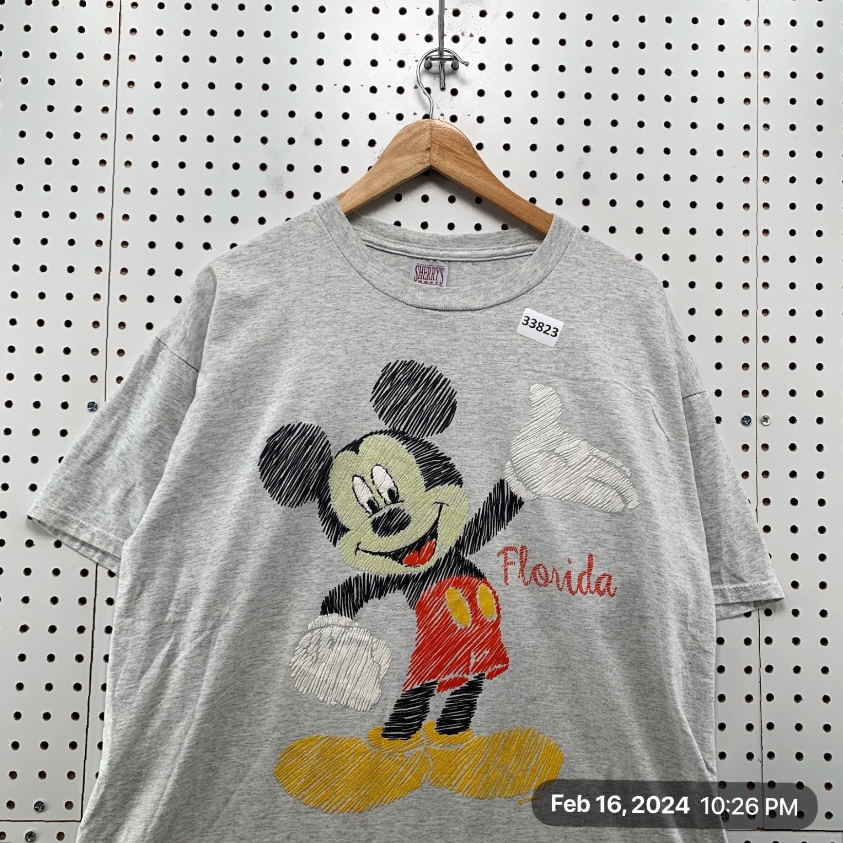 Vintage Vintage Mickey Mouse Florida Shirt Mens XL Gray Sherrys Best 24x29 Size US XL / EU 56 / 4 - 2 Thumbnail