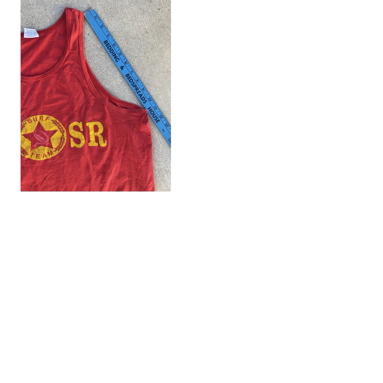 Vintage VINTAGE USSR Surf Team Long Live The Union Of Soviet Surfing Republics Tank Top Size US L / EU 52-54 / 3 - 12 Thumbnail