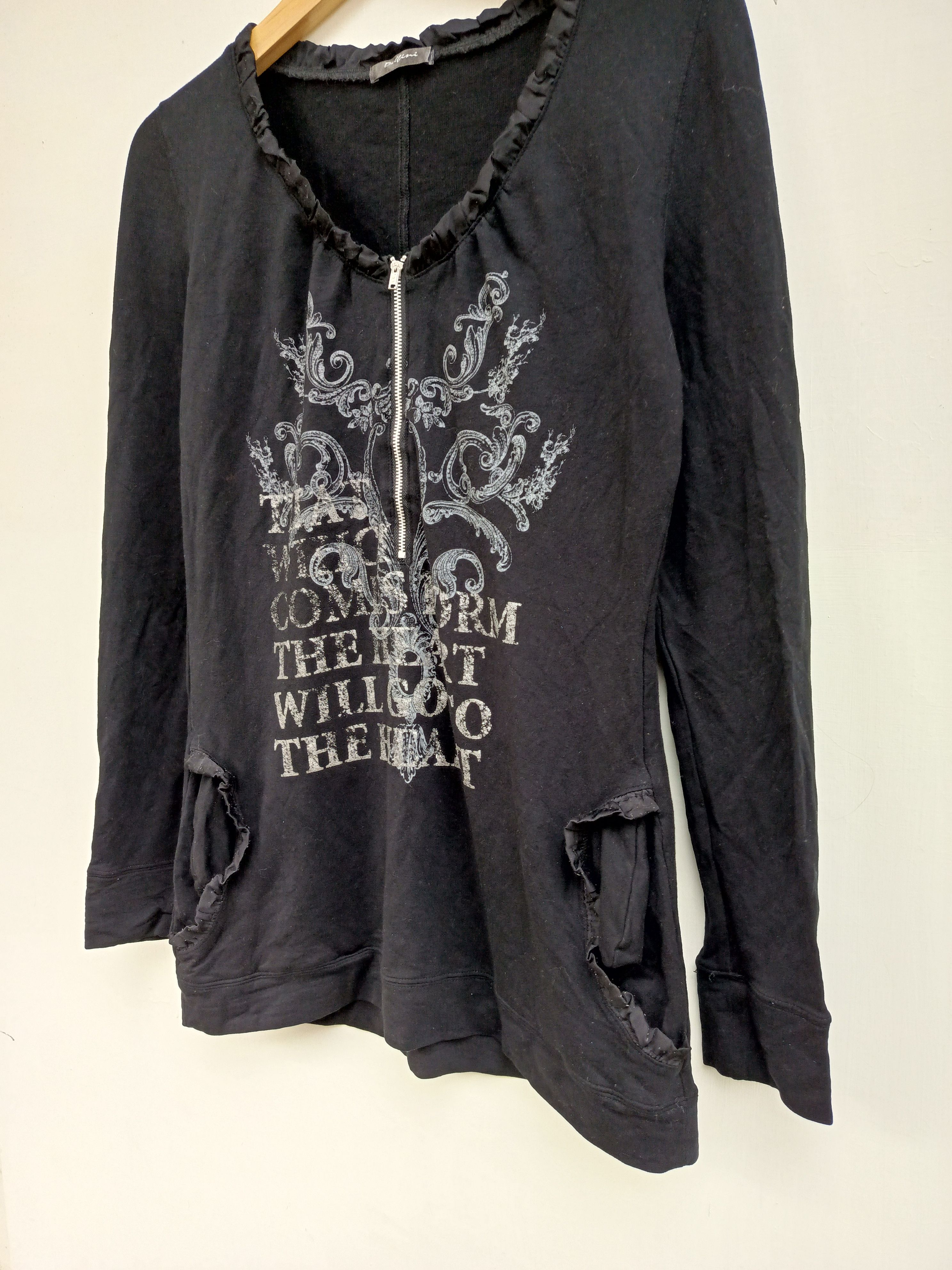 Japanese Brand Dellini long sleeve tshirt japanese brand Size L / US 10 / IT 46 - 4 Thumbnail