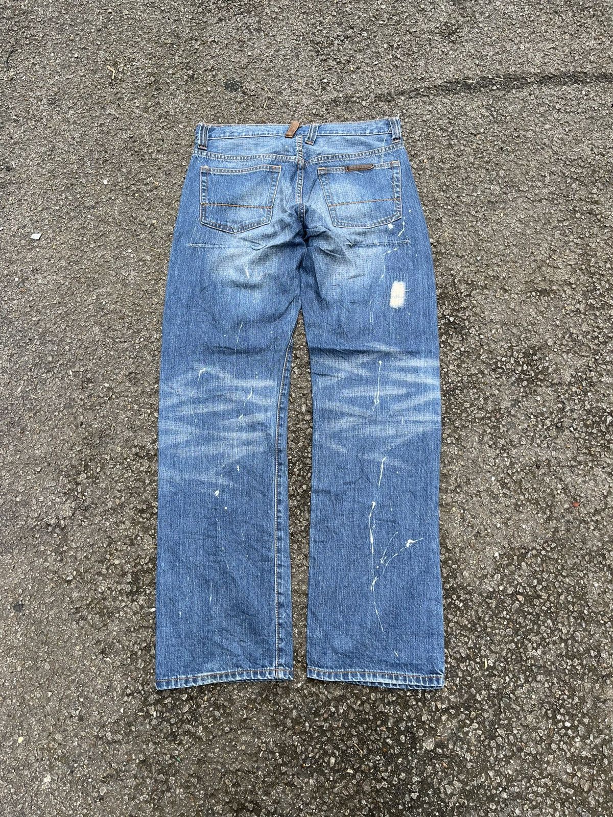 Hysteric Glamour Japanese Semantic Design Painted Denim Distressed Jeans Size US 32 / EU 48 - 9 Thumbnail