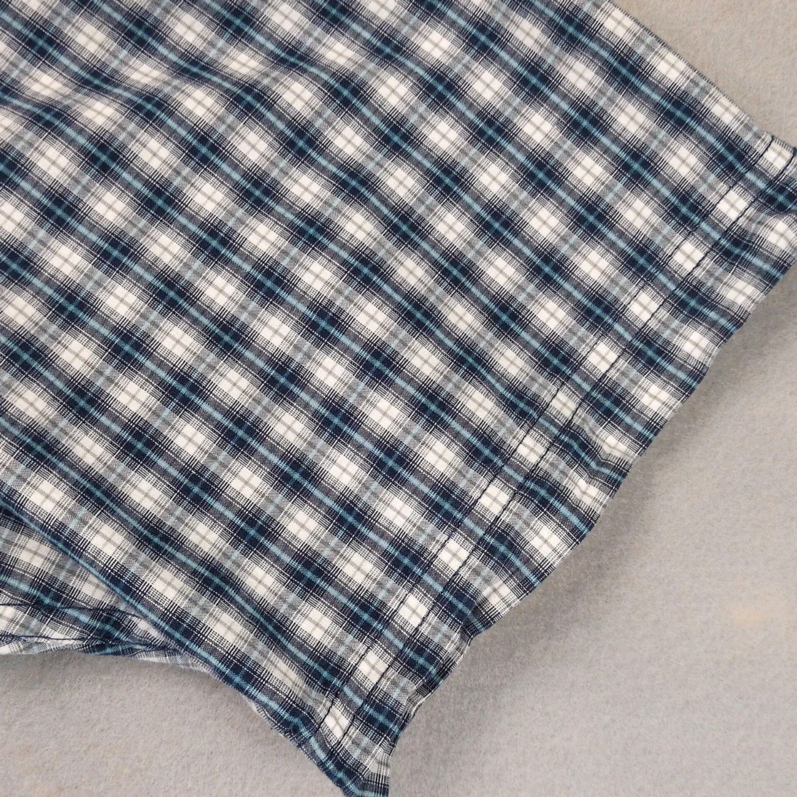 Wolverine Wolverine Blue Plaid Cotton Button Down Shirt Men's L Tall Size US L / EU 52-54 / 3 - 10 Thumbnail