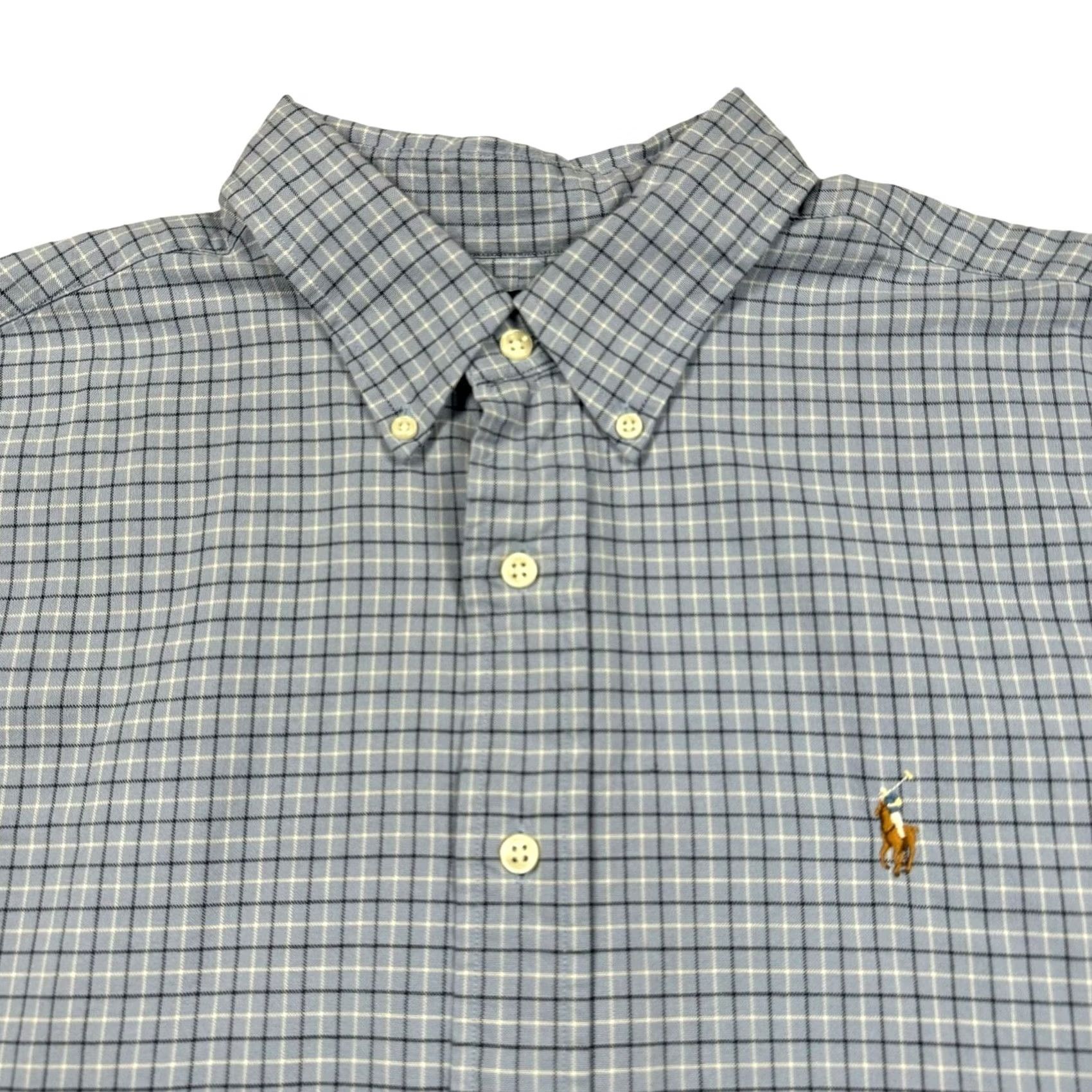 Ralph Lauren VINTAGE Ralph Lauren Shirt Mens XL Classic Fit Plaid Blue Button Down Long Sleeve Womens? Size US XL / EU 56 / 4 - 2 Thumbnail