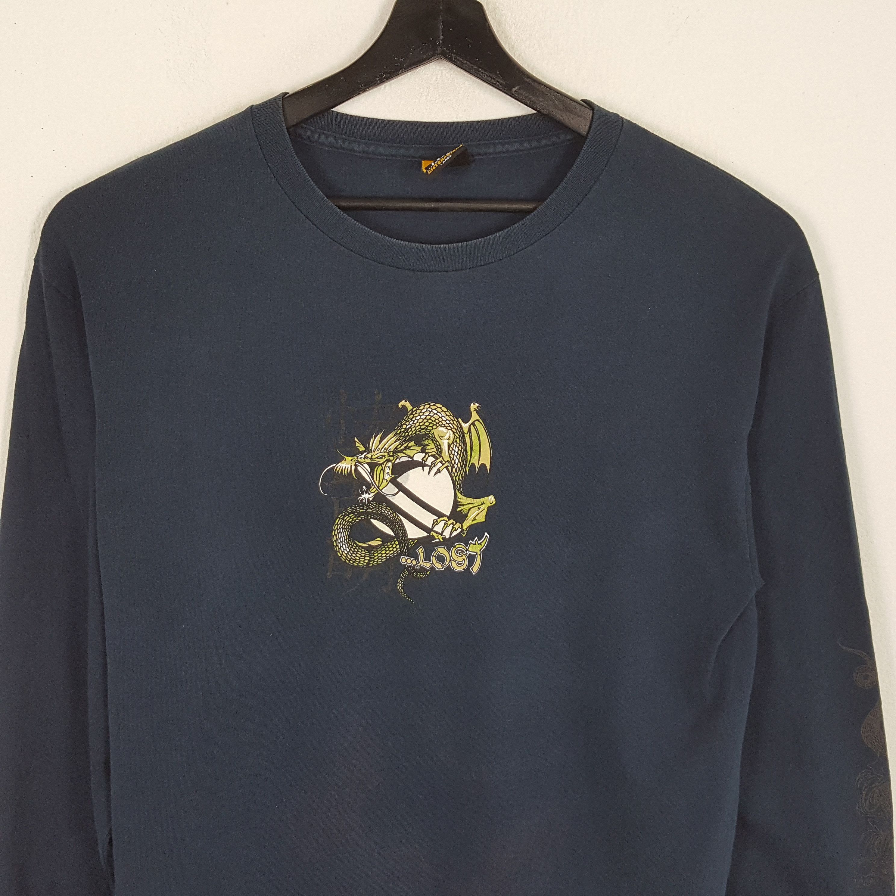 Lost Enterprises × Vintage LOST Center Design Skateboard Style Long Sleeve Tshirt Size US L / EU 52-54 / 3 - 2 Thumbnail
