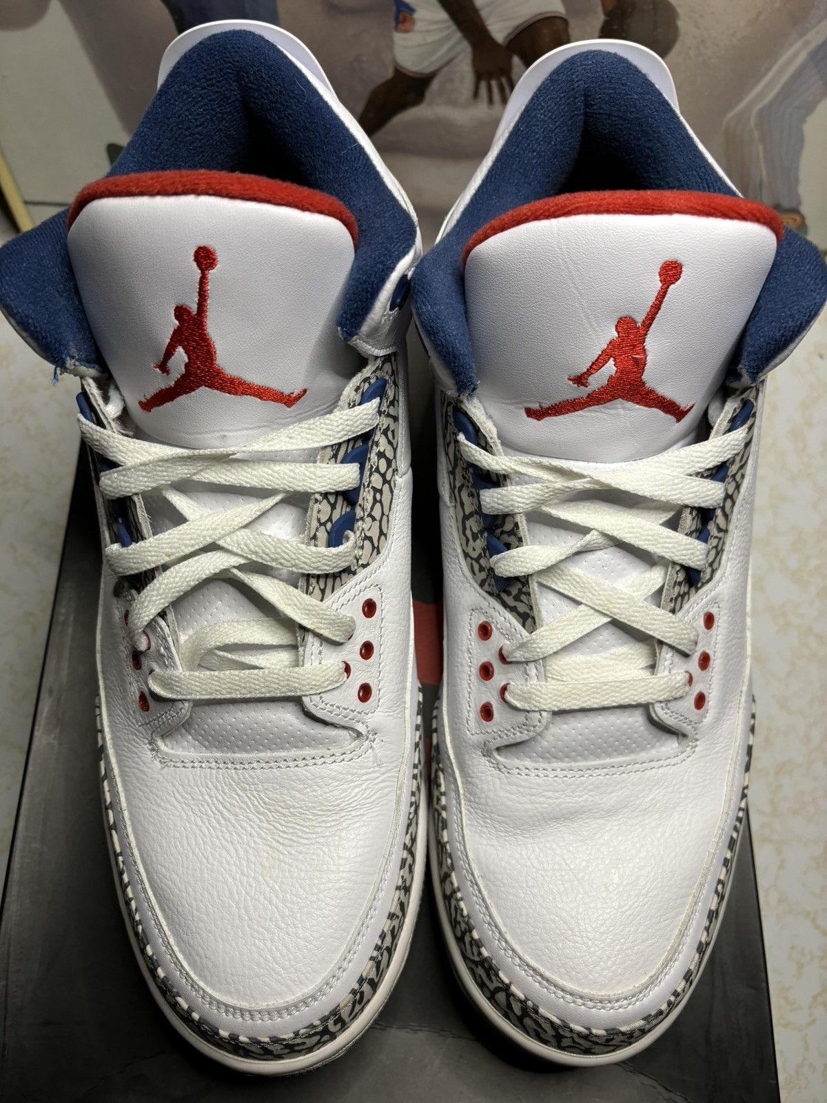 Jordan Brand Air Jordan 3 Retro OG True Blue 2016 Size US 13 / EU 46 - 2 Thumbnail
