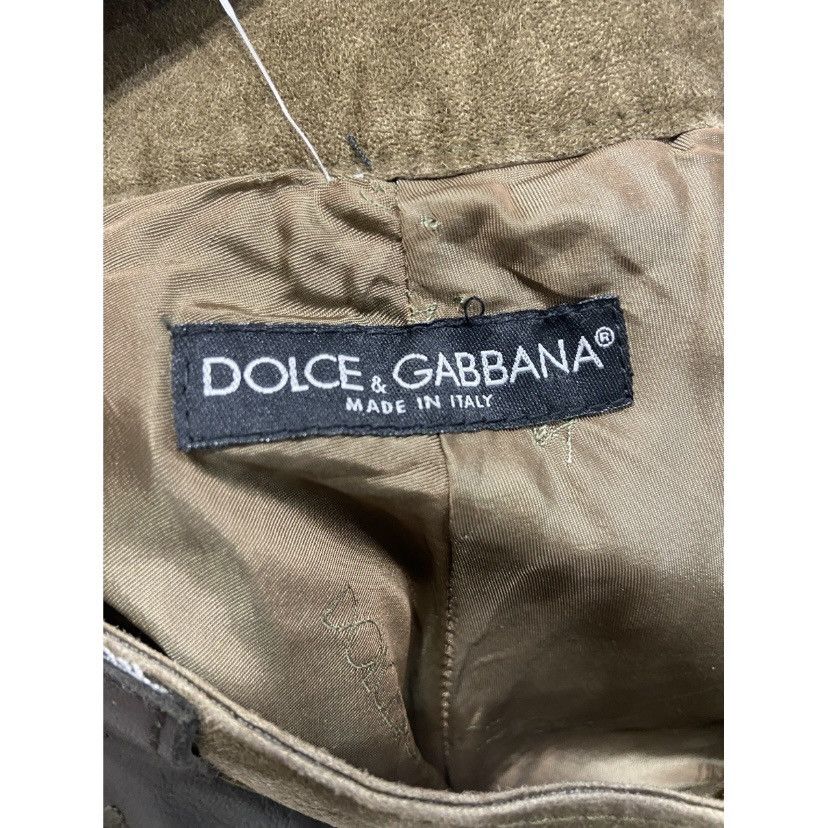 Dolce & Gabbana Dolce & Gabbana pantaloni in suede con dettagli in pelle. Size 28" / US 6 / IT 42 - 5 Thumbnail