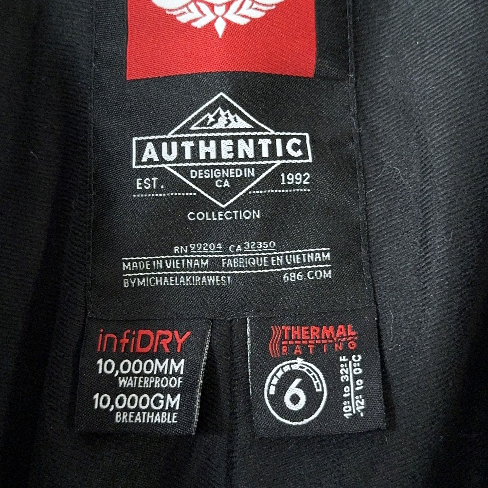 686 686 Authentic Raw Insulated Snow Pants InfiDRY 10K Mens L Large Blue Winter Snow Skiing Pants Mens Size US 33 - 3 Thumbnail