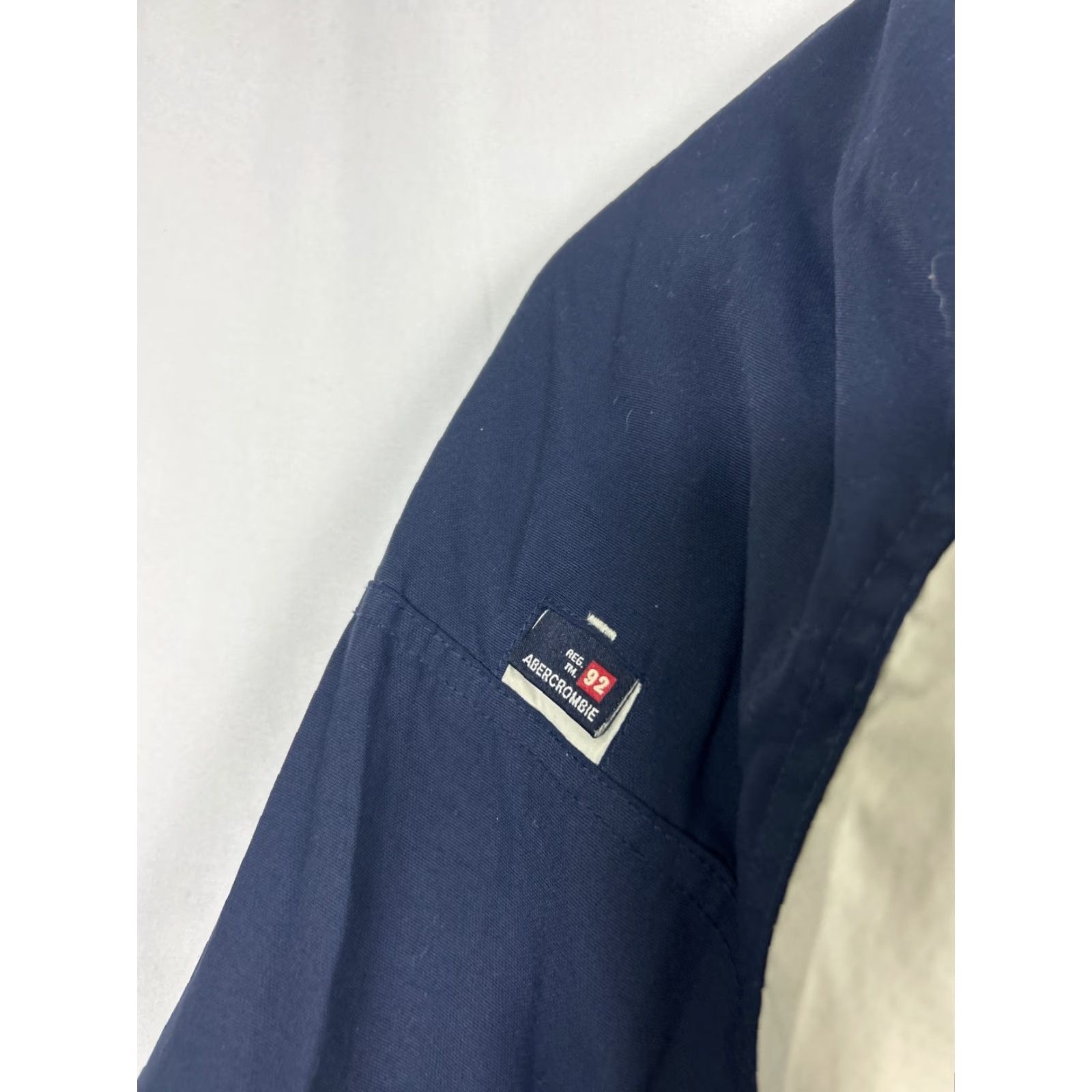 Abercrombie & Fitch VINTAGE Abercrombie & Fitch Men Small Blue Fleece Lined Coat Jacket Reversible Blue Gray Windbreaker Size US S / EU 44-46 / 1 - 3 Thumbnail