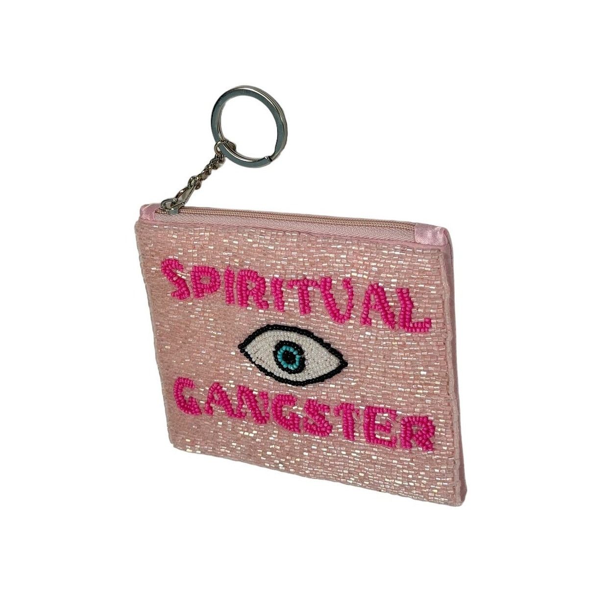 Other Spiritual Ganster Small Pouch Key Ring Evil Eye Pink/White Size ONE SIZE - 6 Thumbnail