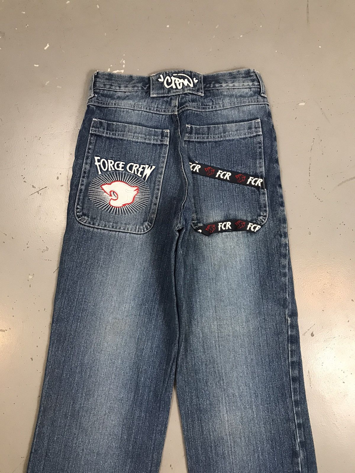 JNCO × Southpole × Vintage Vintage force crew embroidered straight denim pant Size 26" / US 2 / IT 38 - 11 Thumbnail