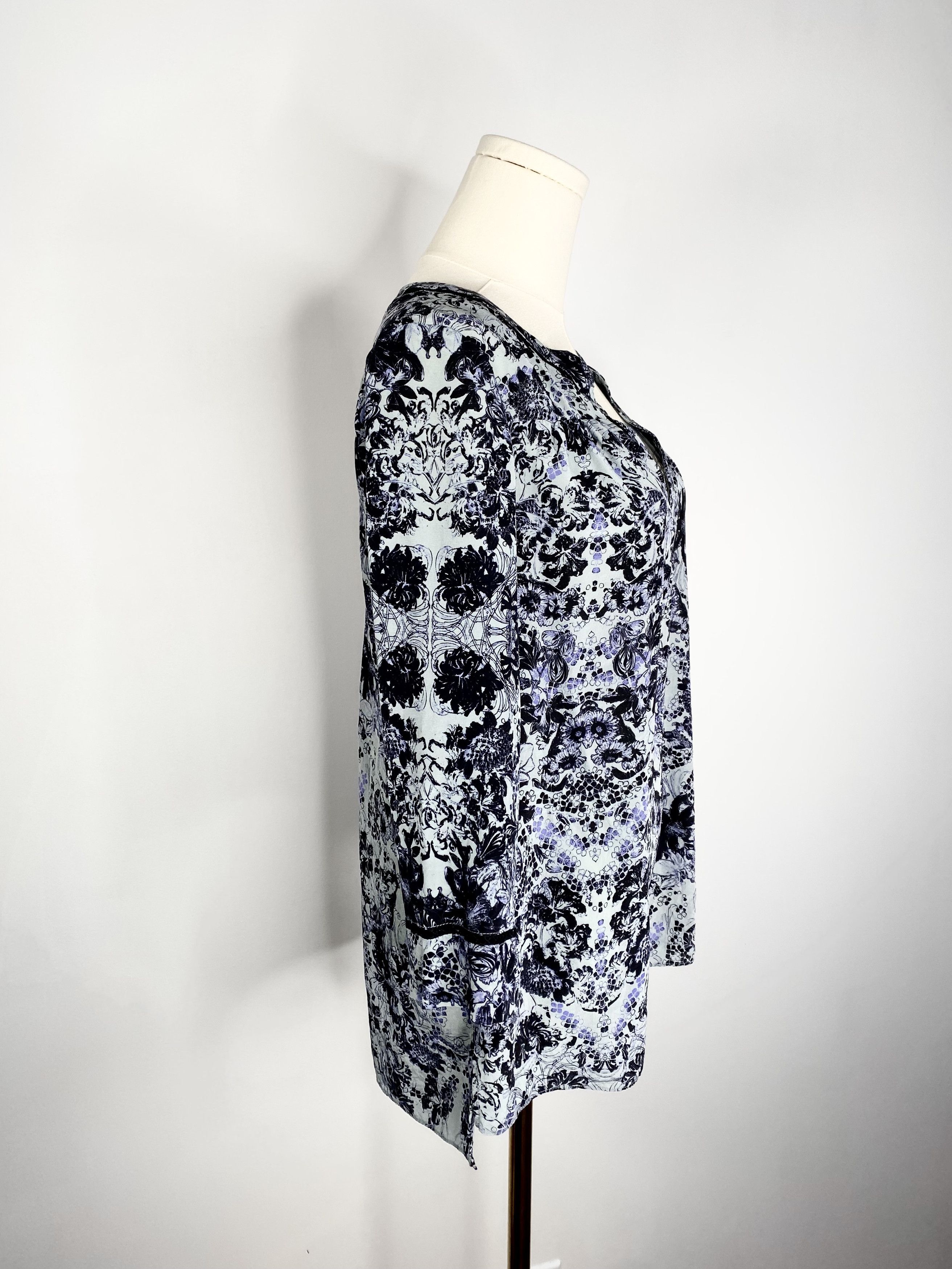 Rebecca Taylor Rebecca Taylor - Blue Long Sleeve Tunic Size S / US 4 / IT 40 - 7 Thumbnail