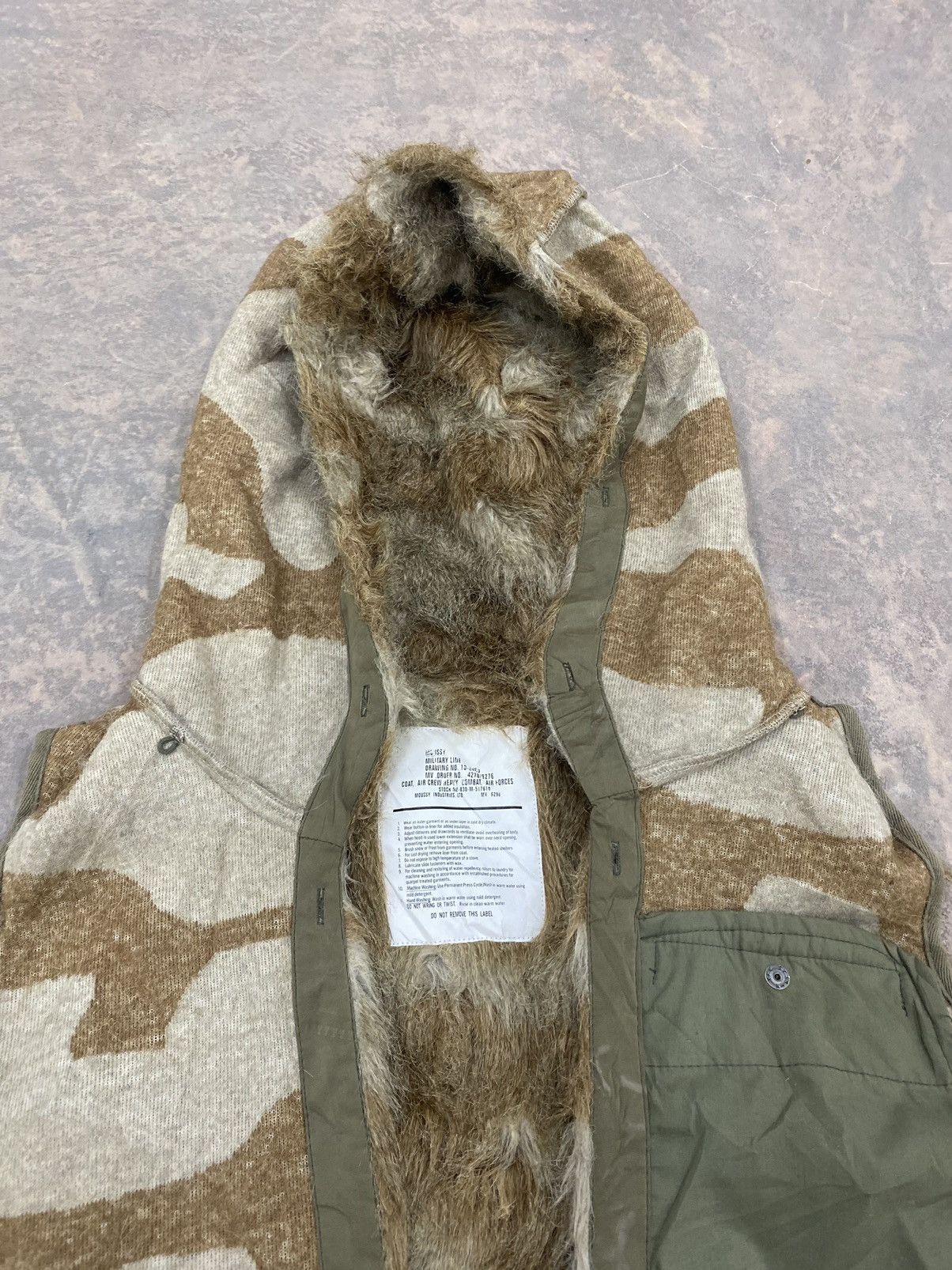 MOUSSY MOUSSY FUR VEST MOHAIR CAMO VINTAGE MILITARY 90s Size US M / EU 48-50 / 2 - 3 Thumbnail