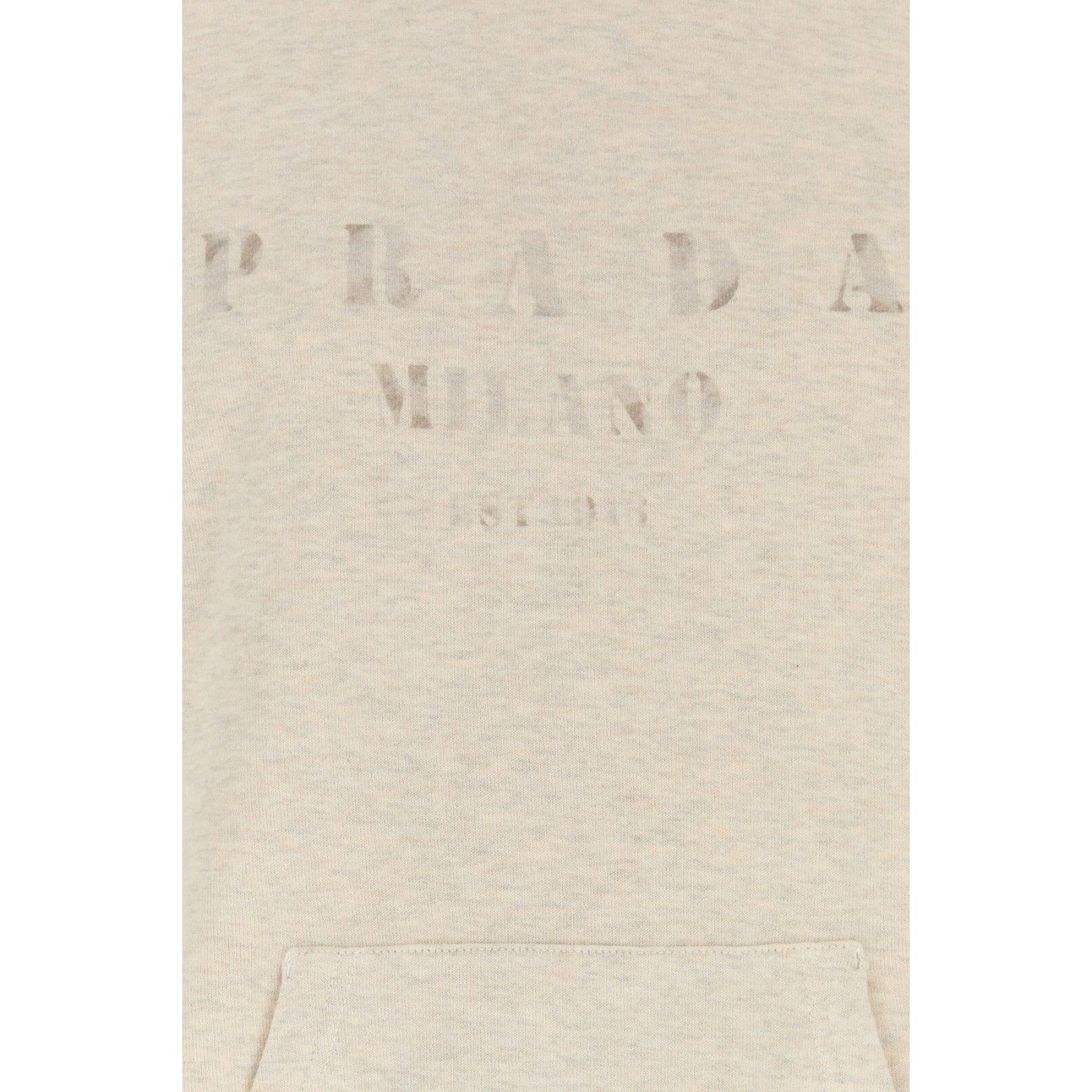 Prada PRADA Melange Sand Cotton Sweatshirt New & Authentic (Men's Size US L / EU 52-54 / 3 - 3 Thumbnail