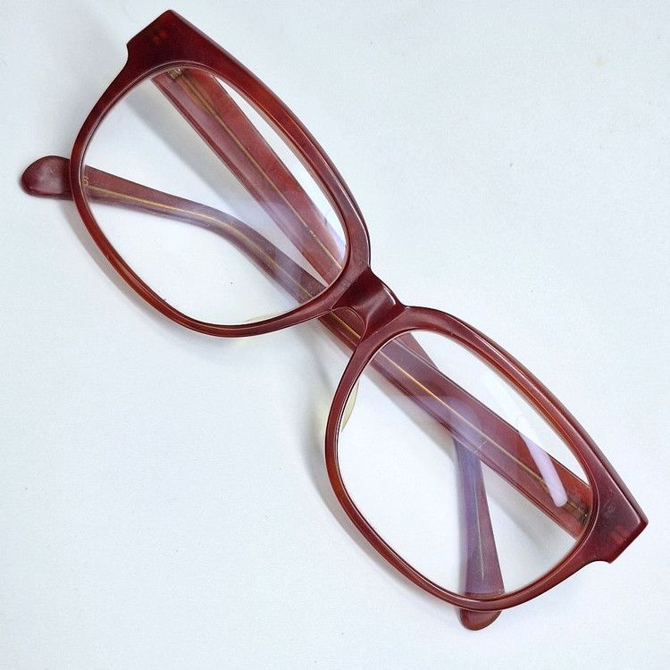 Other 80s Japan Artisan Hand-Cut Ki-500 Bold Acetate Frame Glasses Size ONE SIZE - 1 Thumbnail