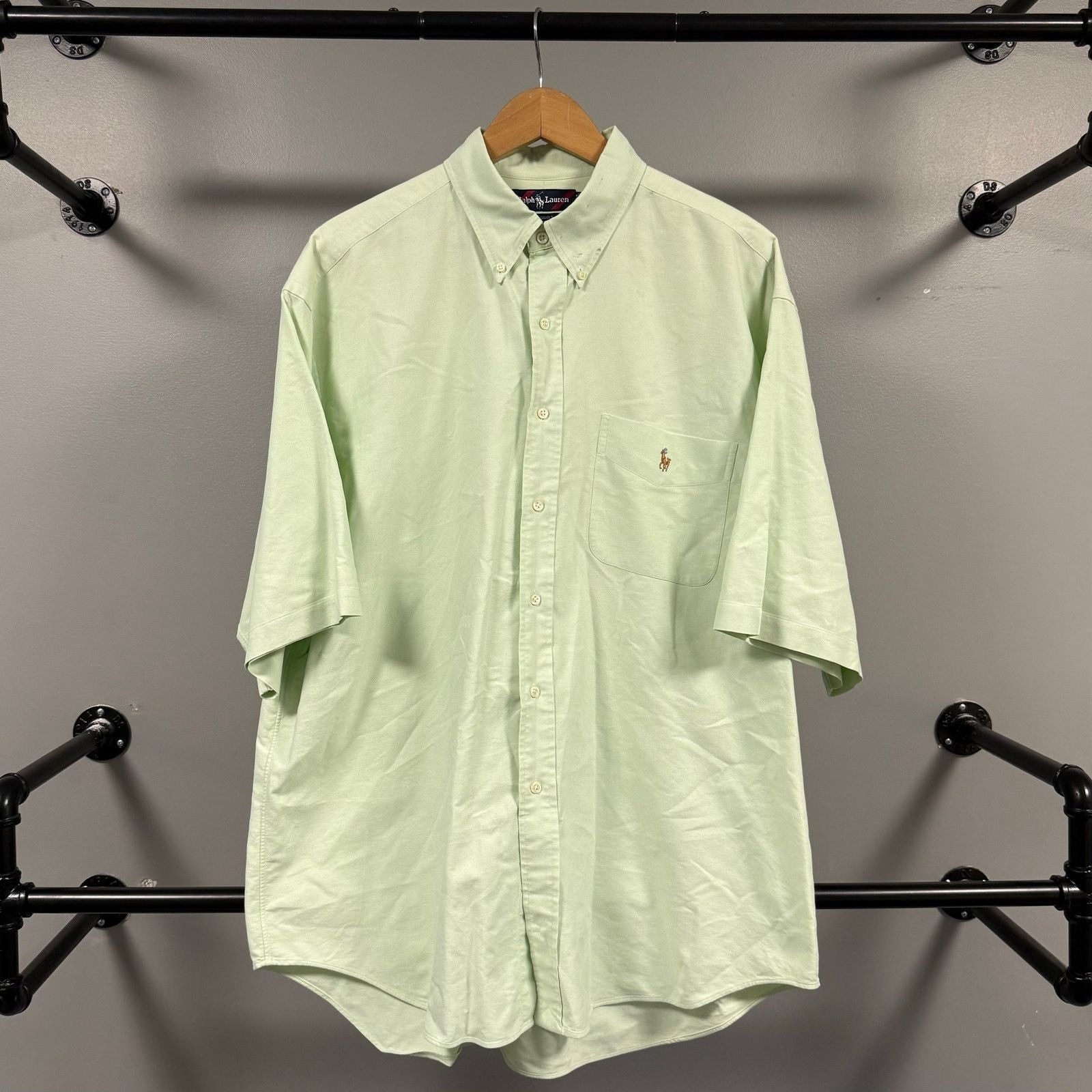 Polo Ralph Lauren Polo Ralph Lauren Big Shirt 100% cotton green button up Size US XL / EU 56 / 4 - 1 Thumbnail