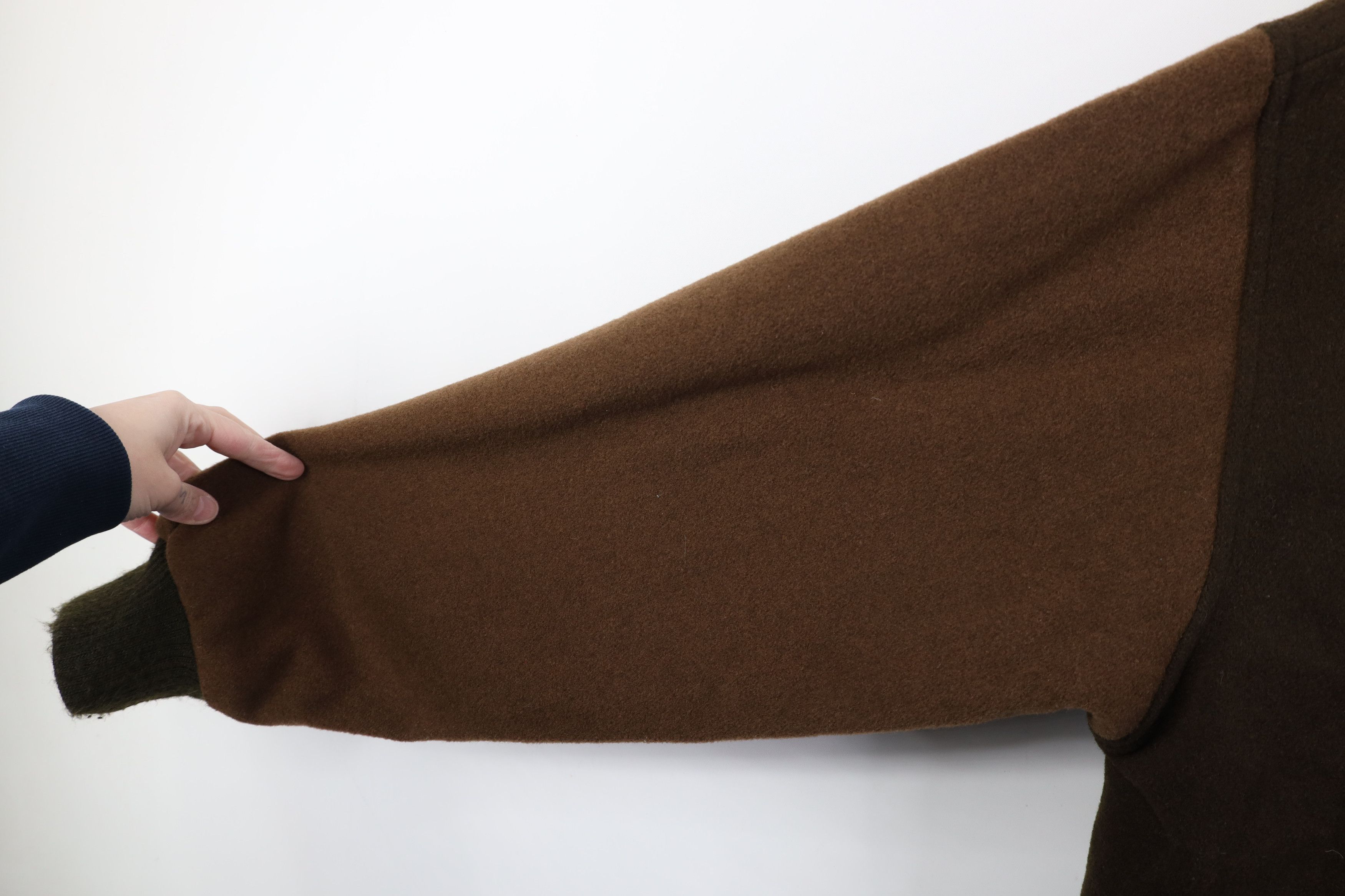 Vintage Vintage 90s Streetwear Block Wool Bomber Jacket Earth Tone Size US XL / EU 56 / 4 - 5 Thumbnail